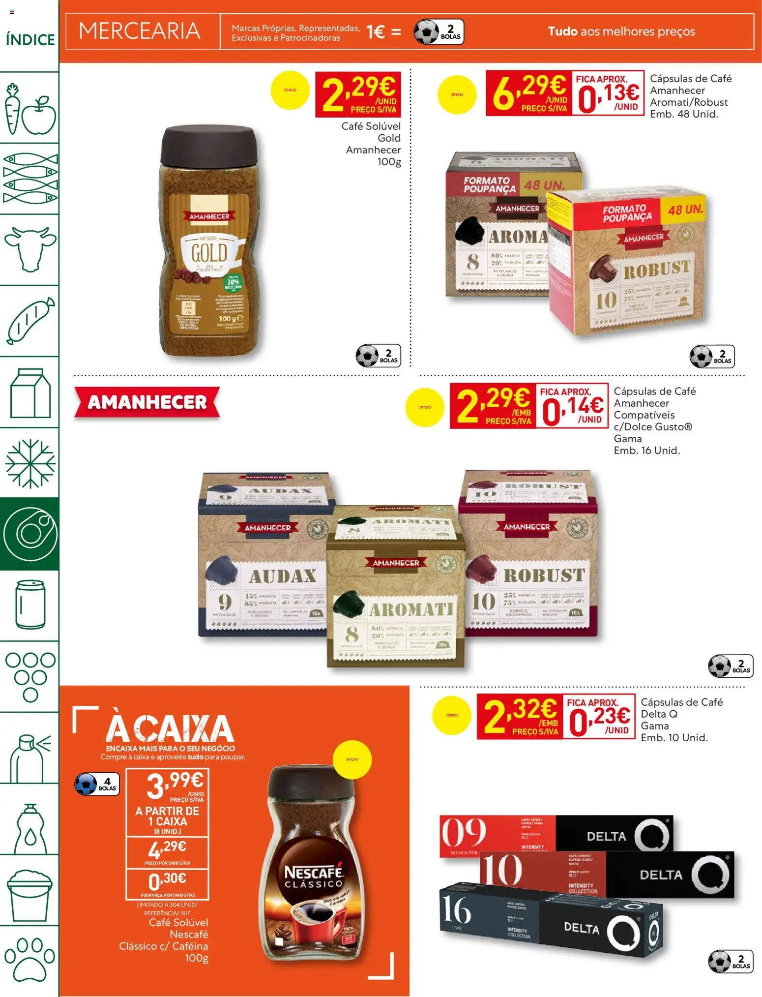 Recheio - Bons Negócios Madeira │ válido de 21.04.2026 | Página: 26 | Produtos: Delta q, Café solúvel, Caixa, Café