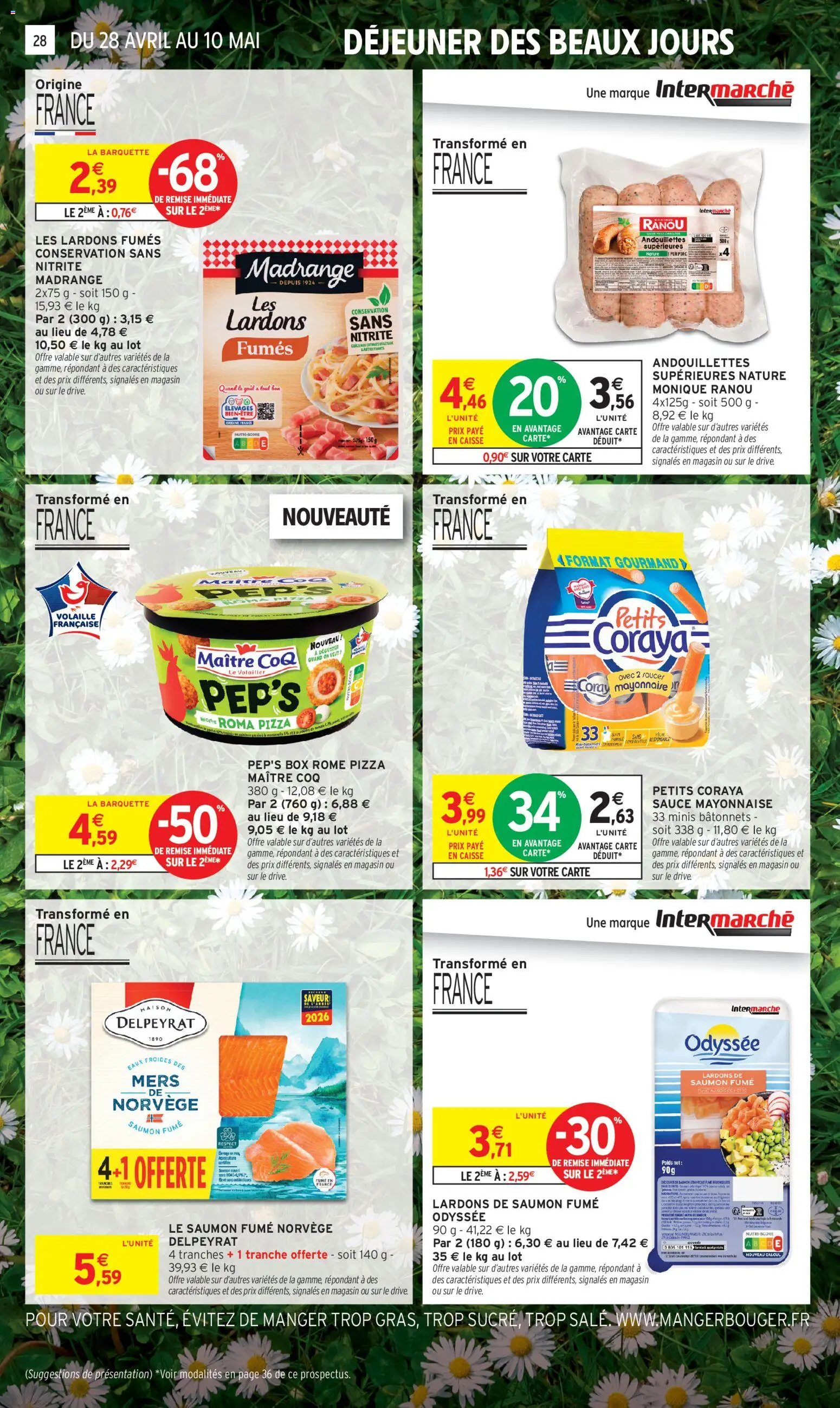 {H1} | Page: 20 | Produits: Volaille, Lardons, Mayonnaise, Pizza