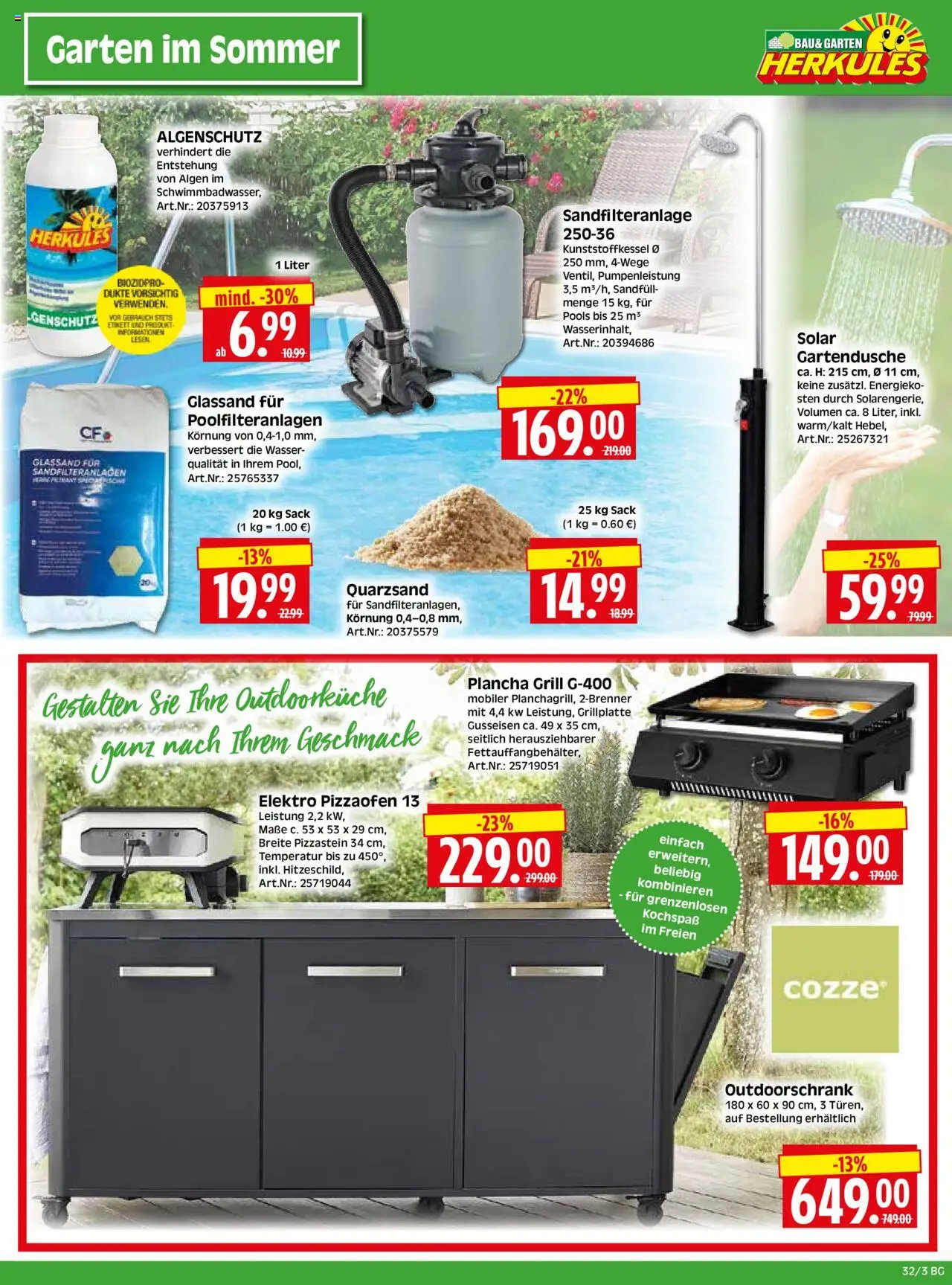 HERKULES - Bau & Garten - gültig ab dem 04.08.2025 | Seite: 3 | Produkte: Grill, Wasser