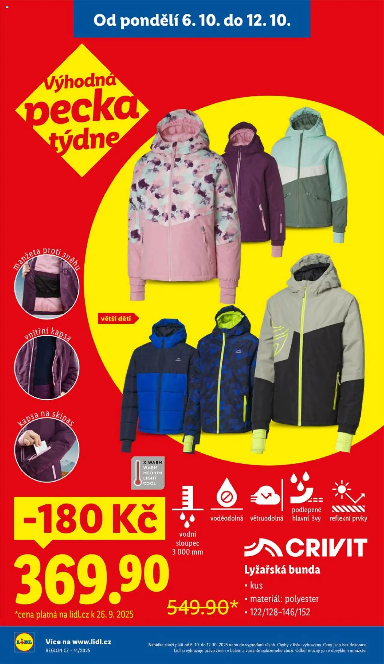 Lidl leták - Spotřební zboží od 06.10.2025 | Strana: 2 | Produkty: Bunda
