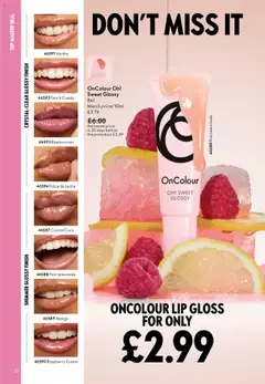 Preview of Oriflame - Offers valid from 01.10.2025 | Page: 52 | Products: Lip gloss, Cream, Mango, Vanilla