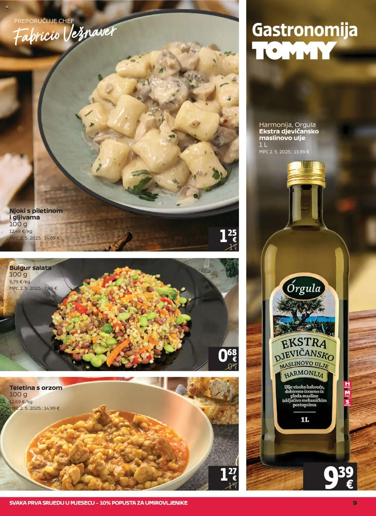 Tommy katalog | vrijedi od 31.07.2025 | Stranica: 9 | Proizvodi: Teletina, Njoki, Salata, Bulgur
