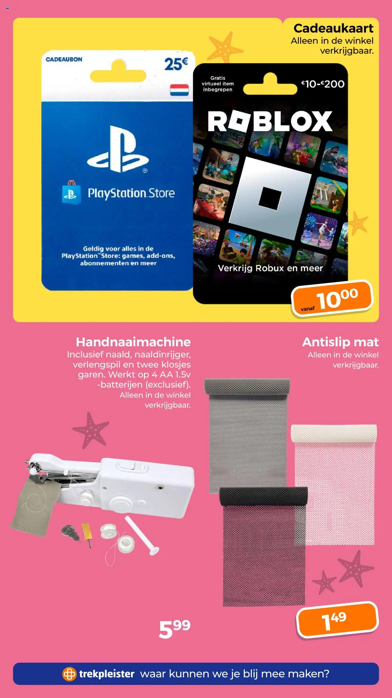  | Pagina: 45 | Producten: Cadeaubon, Playstation, Batterijen