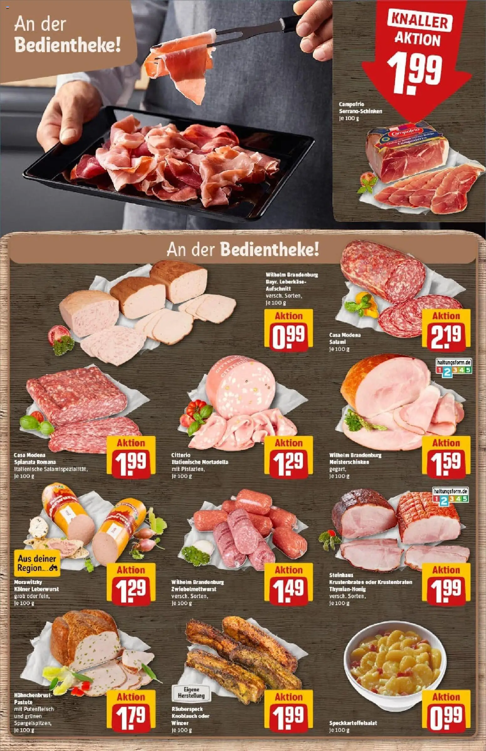 Rewe prospekt Erkelenz	 – gültig ab 26.10.2025 | Seite: 12 | Produkte: Knoblauch, Salami, Hahnchenbrust, Leberkase