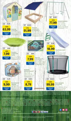 Tesco leták platný od 03.03.2026 | Strana: 19 | Produkty: Hodiny, Detská hojdačka, Hojdačka