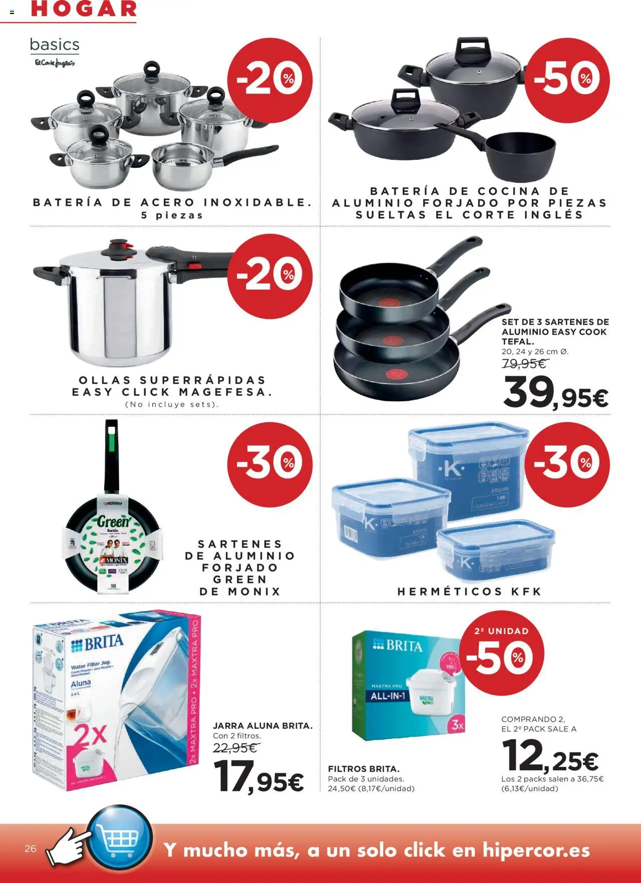 Hipercor catálogo │ válido desde el 14.08.2025 | Página: 30 | Productos: Cocina, Batería
