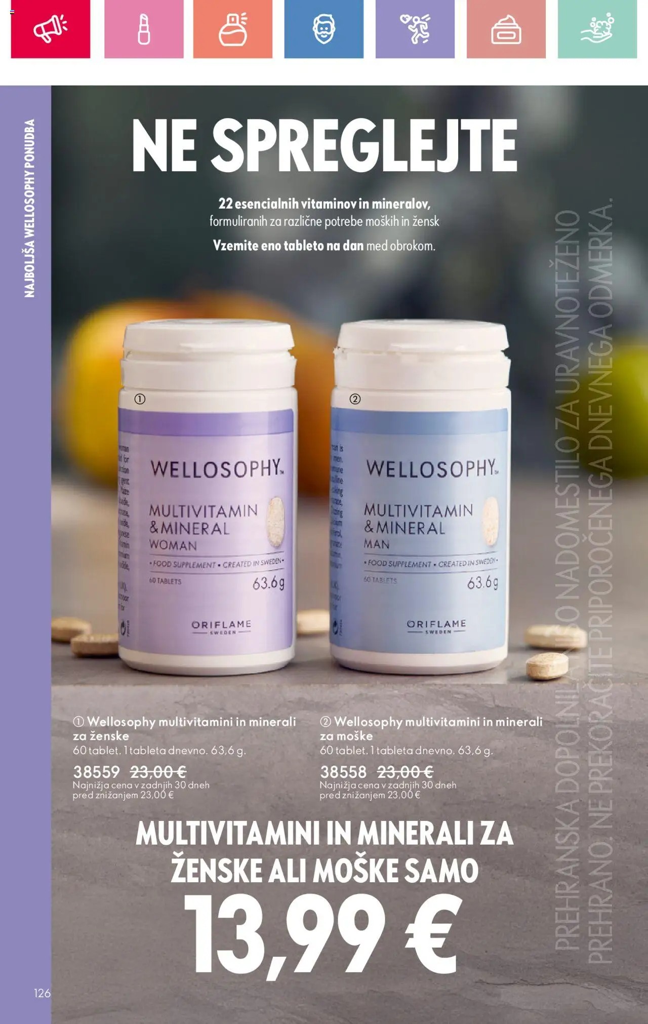 Oriflame katalog 11 │ velja od 03.08.2025 | Stran: 126 | Izdelki: Prehranska dopolnila