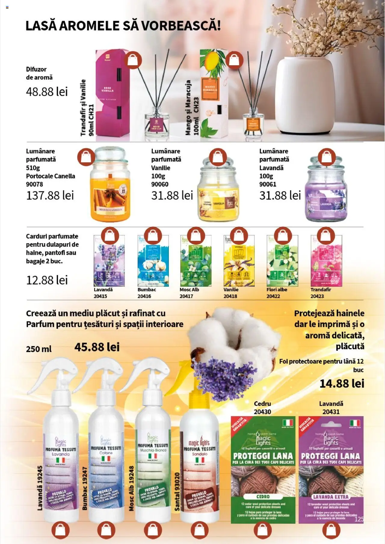 Catalog Lady’s – valabil de la 01.08.2025 | Pagină: 125 | Produse: Difuzor, Pantofi, Lumânare, Portocale