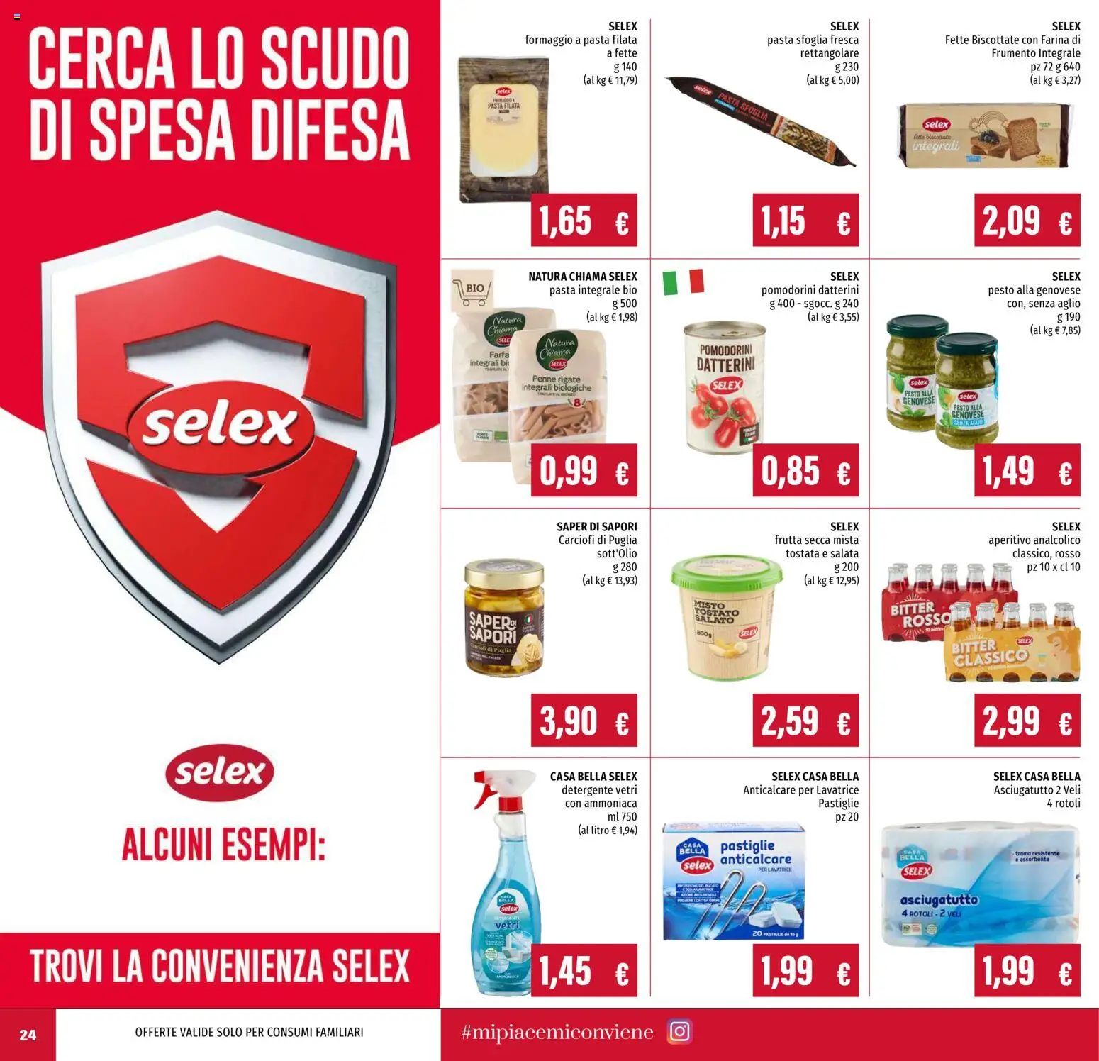 Volantino EMI del 05.03.2026 | Pagina: 24 | Prodotti: Pomodorini, Frutta, Carciofi, Penne