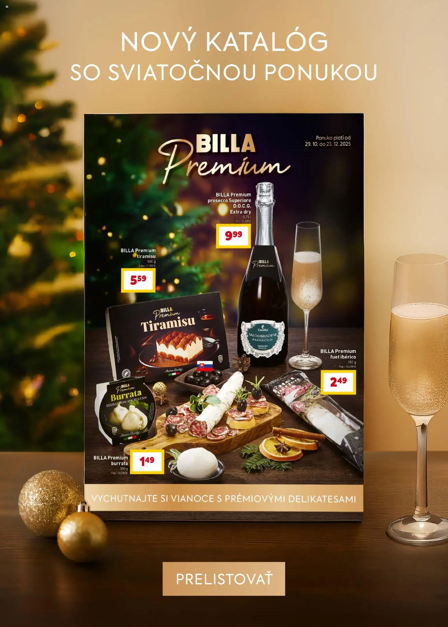 Nové Billa akcie – leták je platný od 05.11.2025 | Strana: 10 | Produkty: Prosecco