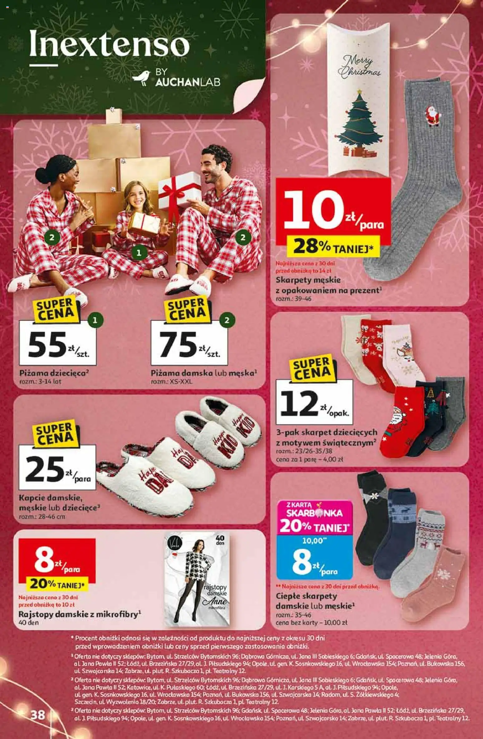 Auchan Black Friday od 13.11.2025 | Strona: 38 | Produkty: Skarpety, Piżama, Rajstopy, Skarpety męskie