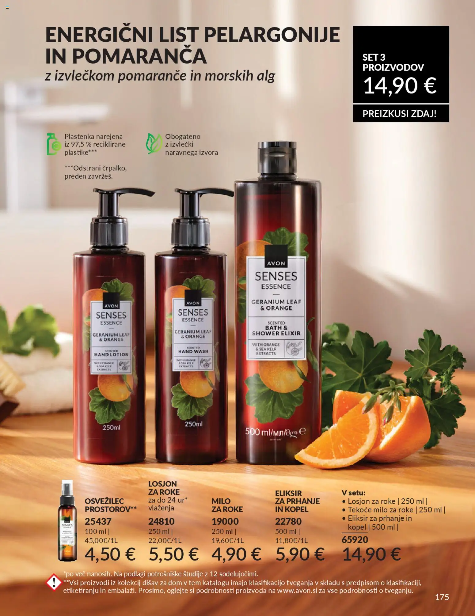 Novi Avon katalog ponudbe – veljaven od 29.12.2025 | Stran: 175 | Izdelki: Tekoče milo, Kopel, Milo, Pomarance