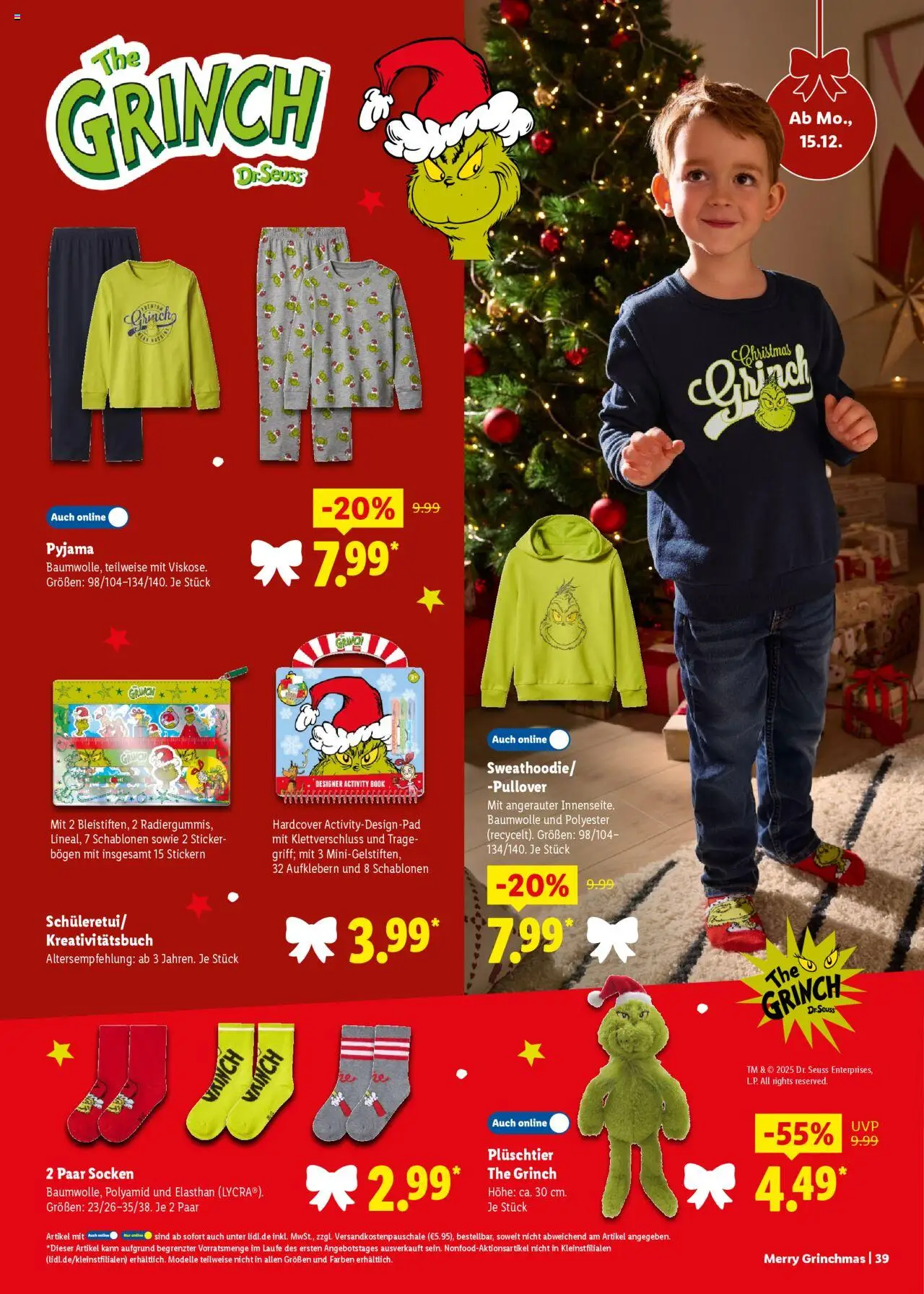 Lidl - Prospekt – gültig ab 11.10.2025 | Seite: 39 | Produkte: Pullover, Socken, Pyjama