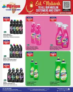 Africa Cash & Carry specials catalogue – valid from 19.03.2026 | Page: 41 | Products: Bleach, Stock, Stain remover, Dishwashing liquid