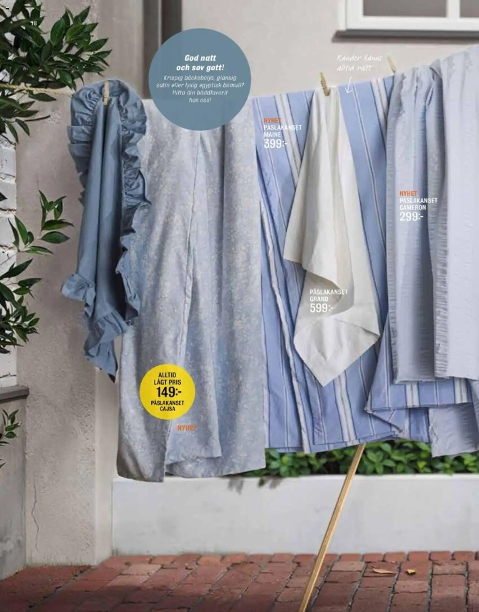 Mio reklamblad aktuell från 01.03.2026 | Sida: 18 | Produkter: Påslakanset