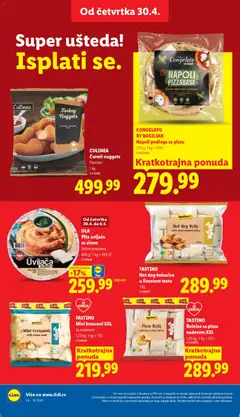 TASTINO Hot dog kobasice u lisnatom testu, 1 kg - pregled Lidl kataloga - važi od 30.04.2026 | Strana: 26