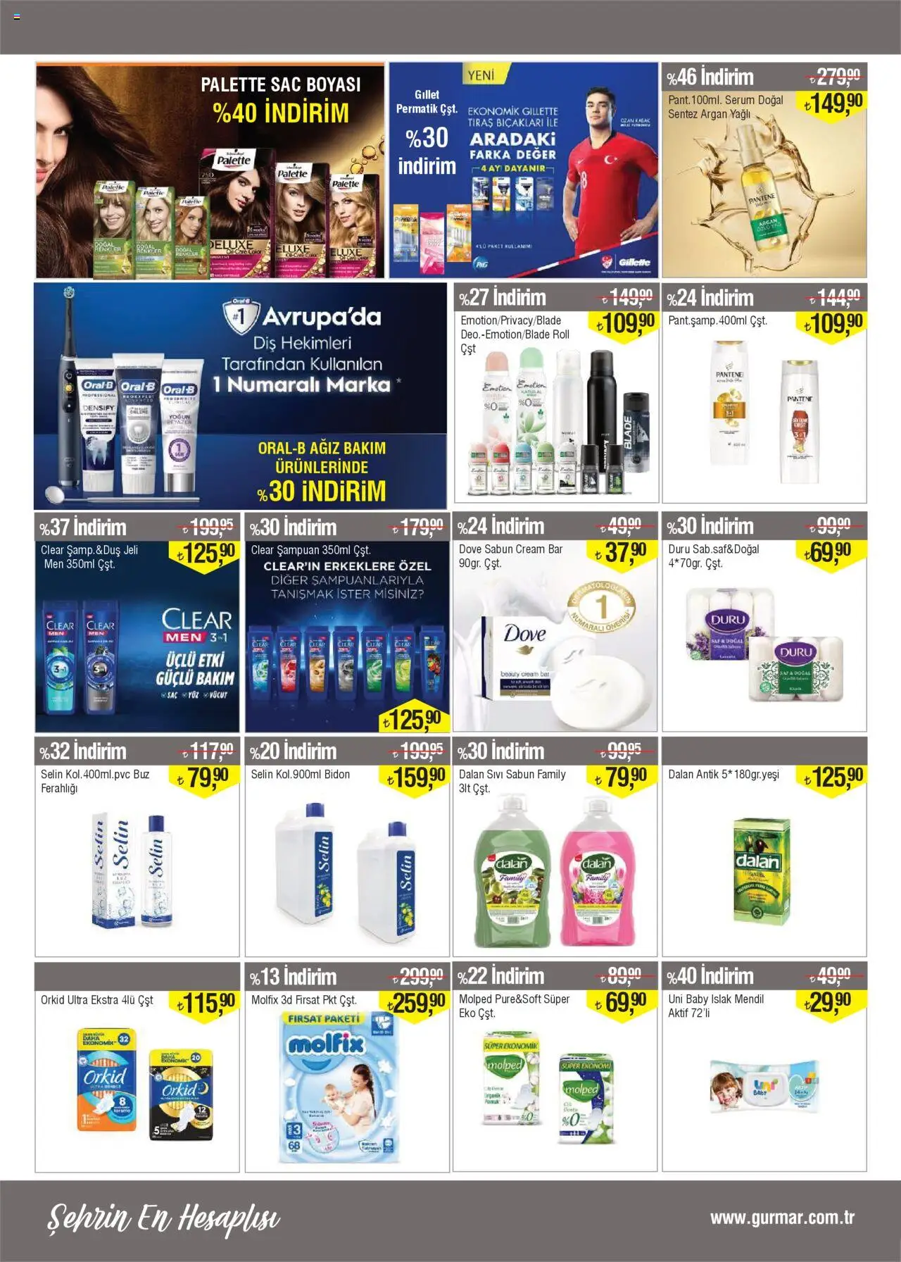 Gürmar Katalog - 01.10.2025 tarihinden itibaren geçerlidir | Sayfa: 12 | Ürünler: Mendil, Şampuan, Sabun, Duş jeli