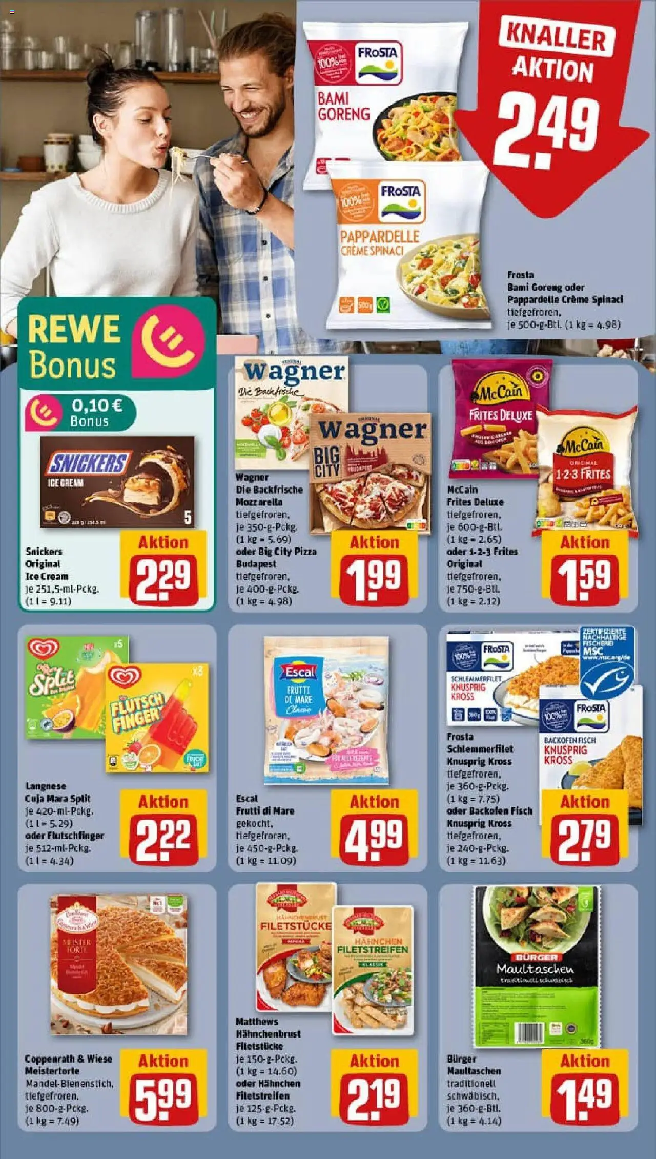 Rewe prospekt Bad Sooden-Allendorf	 - gültig ab dem 20.07.2025 | Seite: 12 | Produkte: Burger, Backofen, Maultaschen, Hahnchenbrust