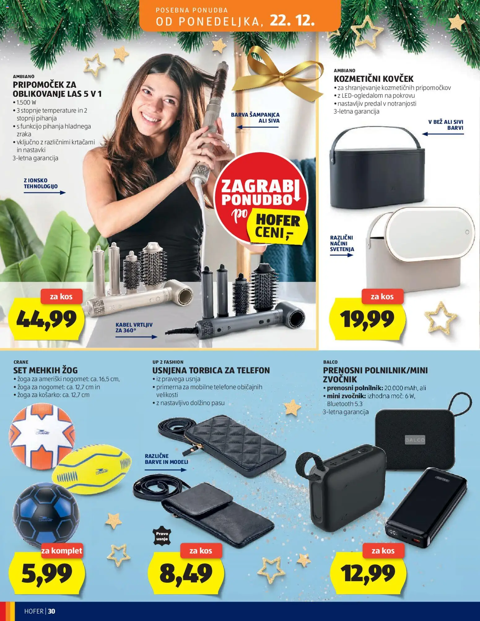 Novi Hofer katalog ponudbe – veljaven od 18.12.2025 | Stran: 30 | Izdelki: Kabel, Polnilnik, Barva, Torbica