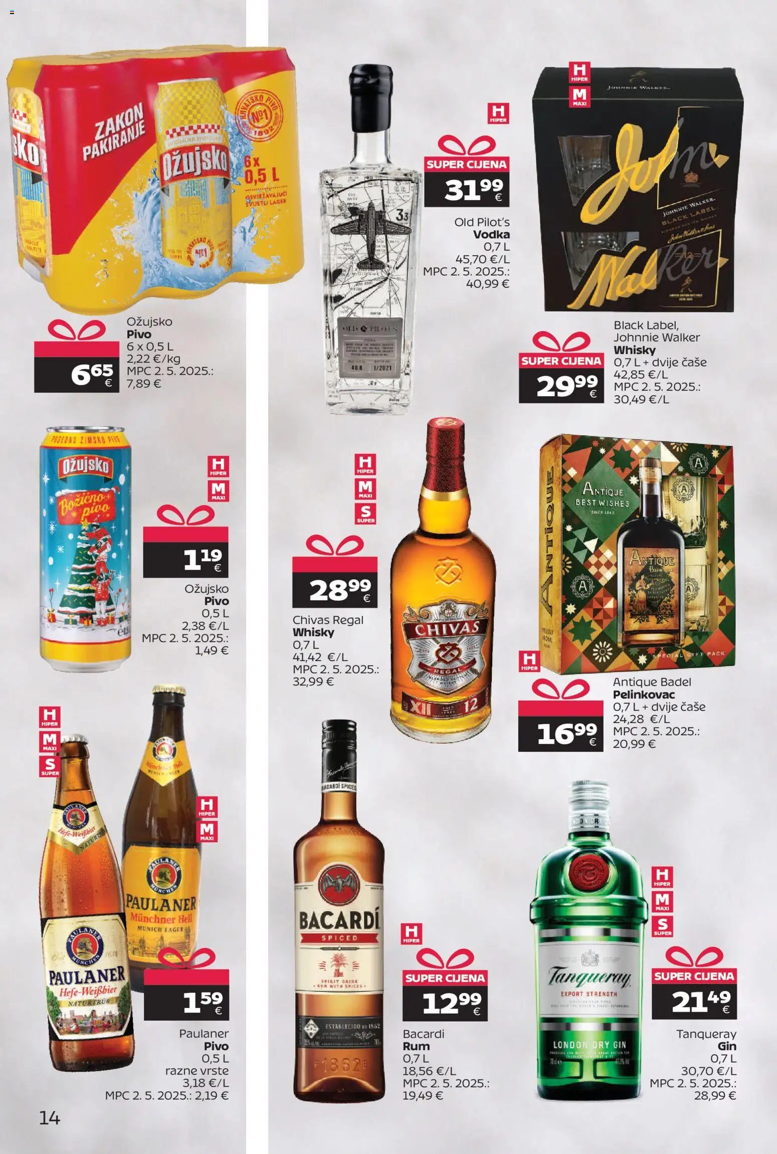 Tommy katalog | vrijedi od 15.12.2025 | Stranica: 14 | Proizvodi: Johnnie Walker, Čaše, Ožujsko, Regal