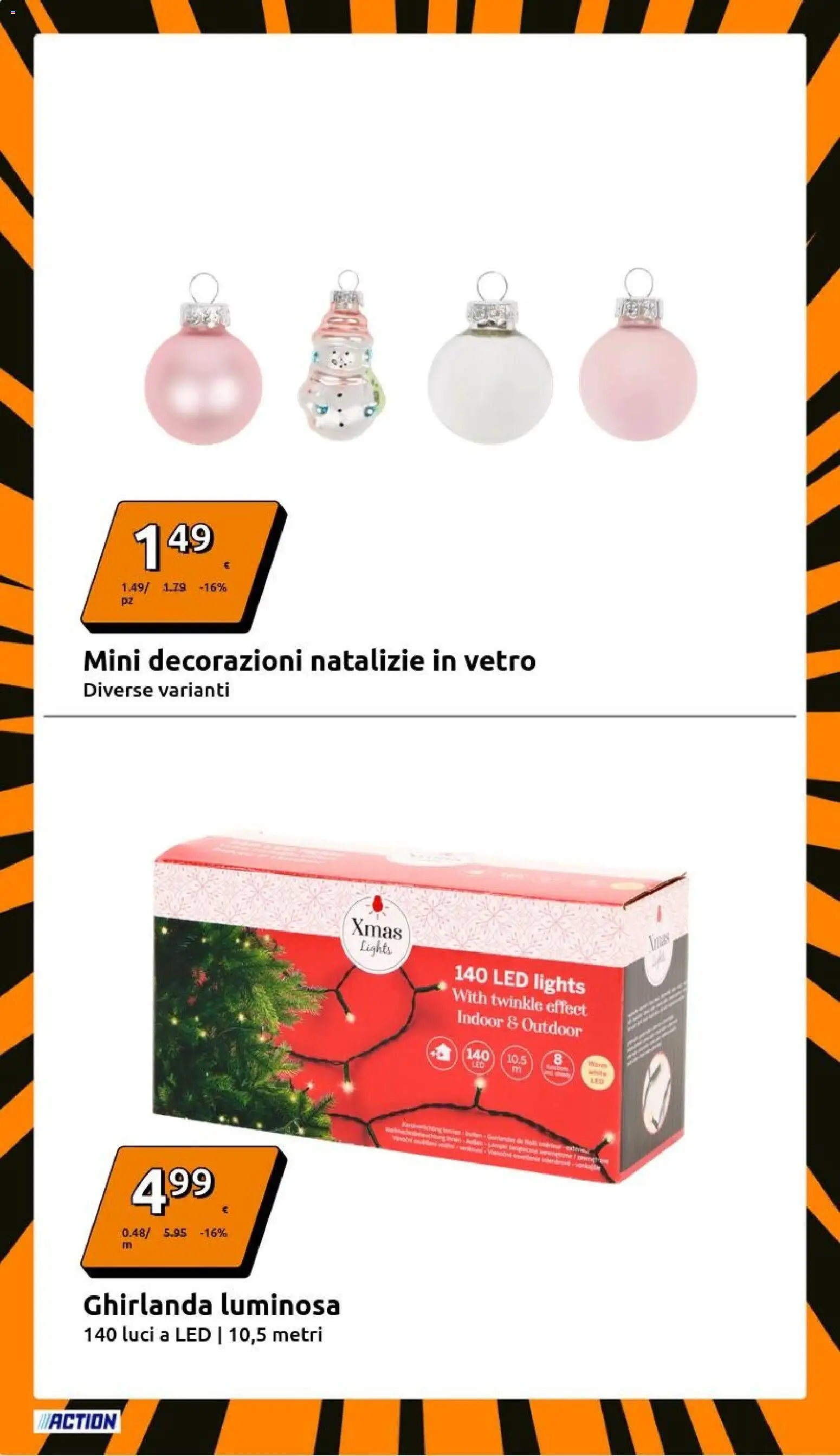 Volantino Action del 26.11.2025 | Pagina: 12 | Prodotti: Decorazioni