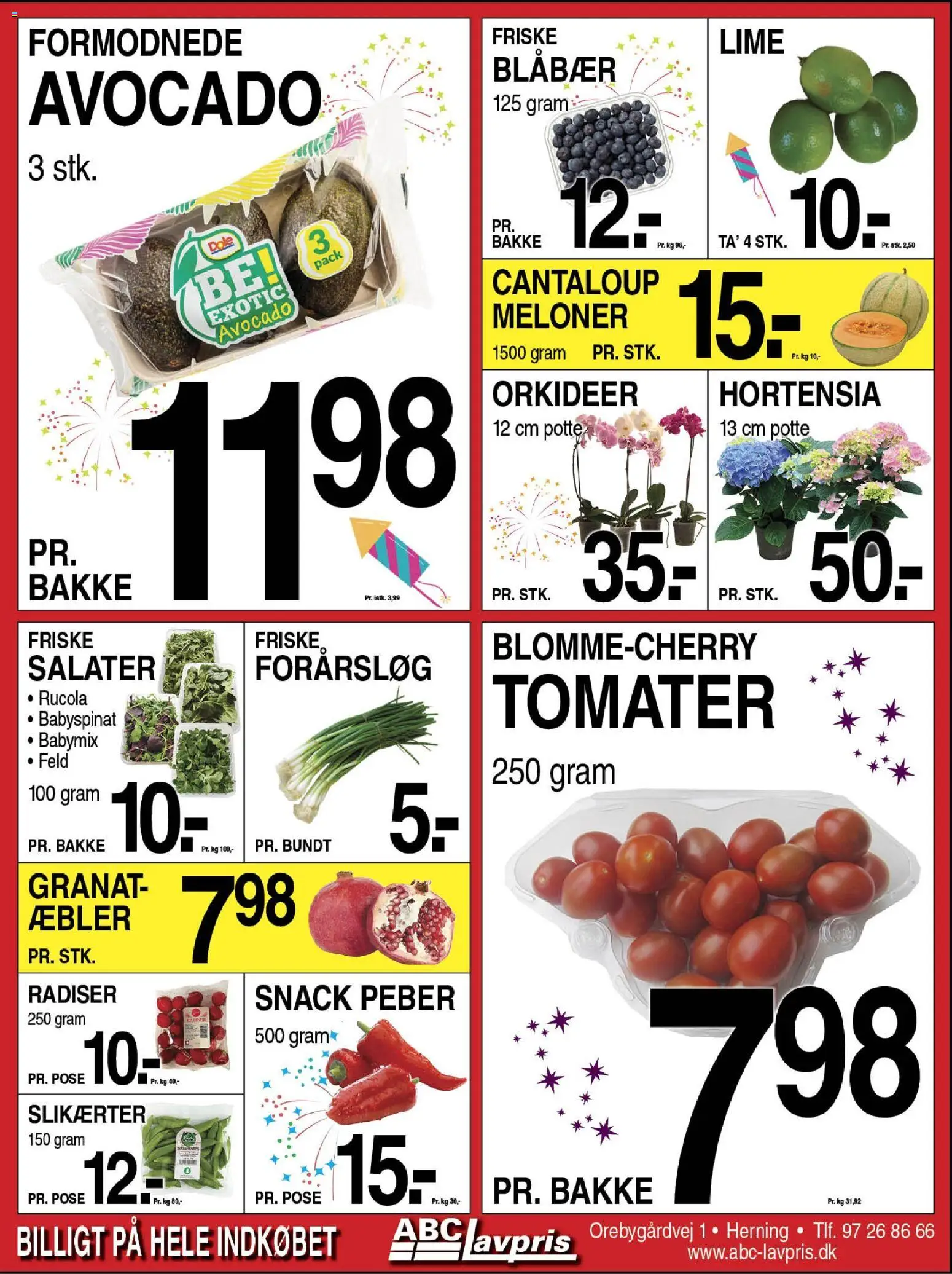 Abc Lavpris tilbudsavis – gyldig fra 24.12.2025 | Side: 8 | Produkter: Blåbær, Radiser, Æbler, Tomater