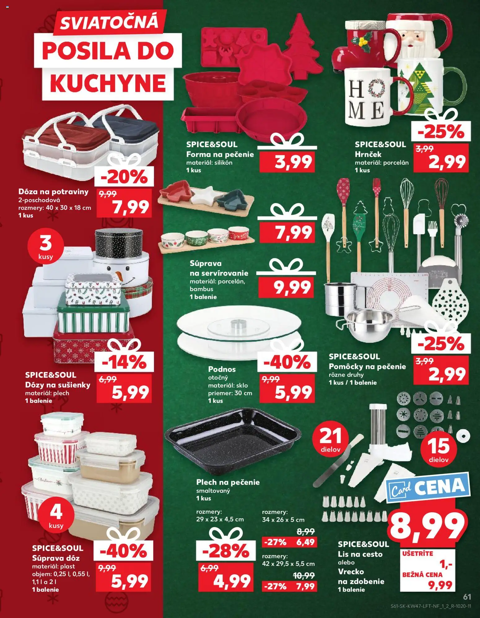 Kaufland SK akciós ujság - amely érvényes a következő dátumtól: 20.11.2025 | Oldal: 61