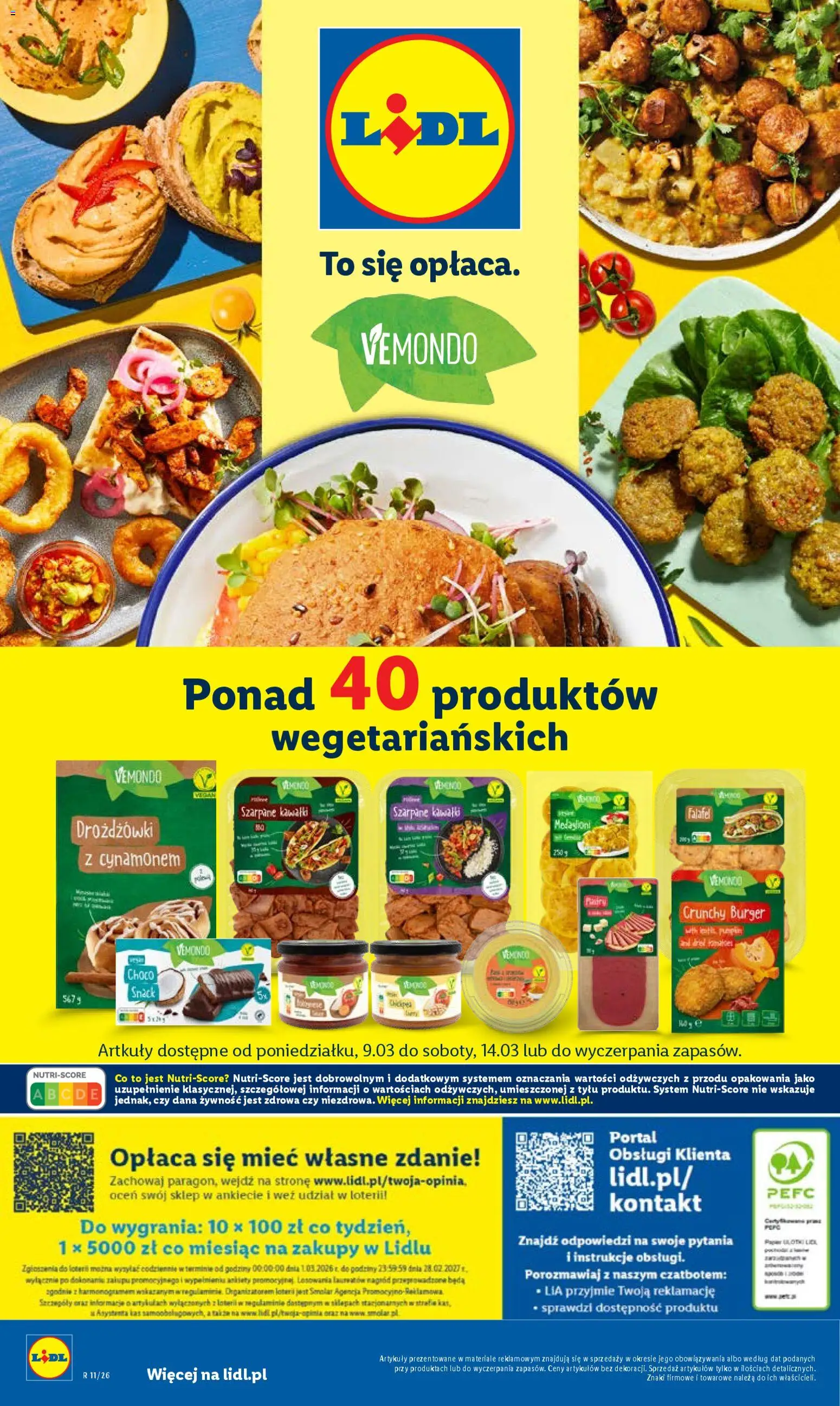 Lidl Polsko katalog od 09.03.2026 | Strana: 58 | Produkty: Burger, Falafel