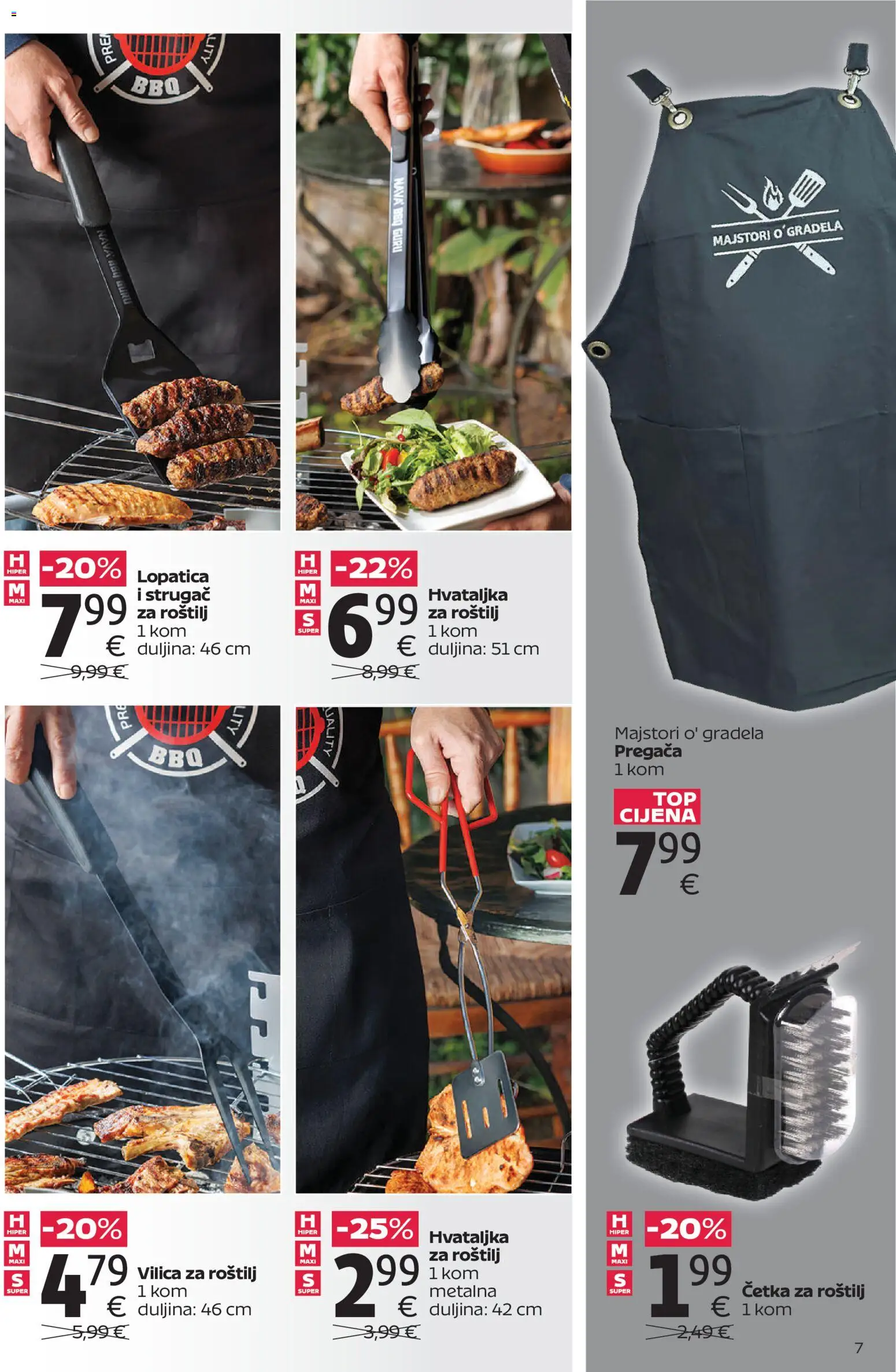 Tommy katalog | vrijedi od 27.04.2026 | Stranica: 7 | Proizvodi: Roštilj, Četka, Lopatica, Hvataljka