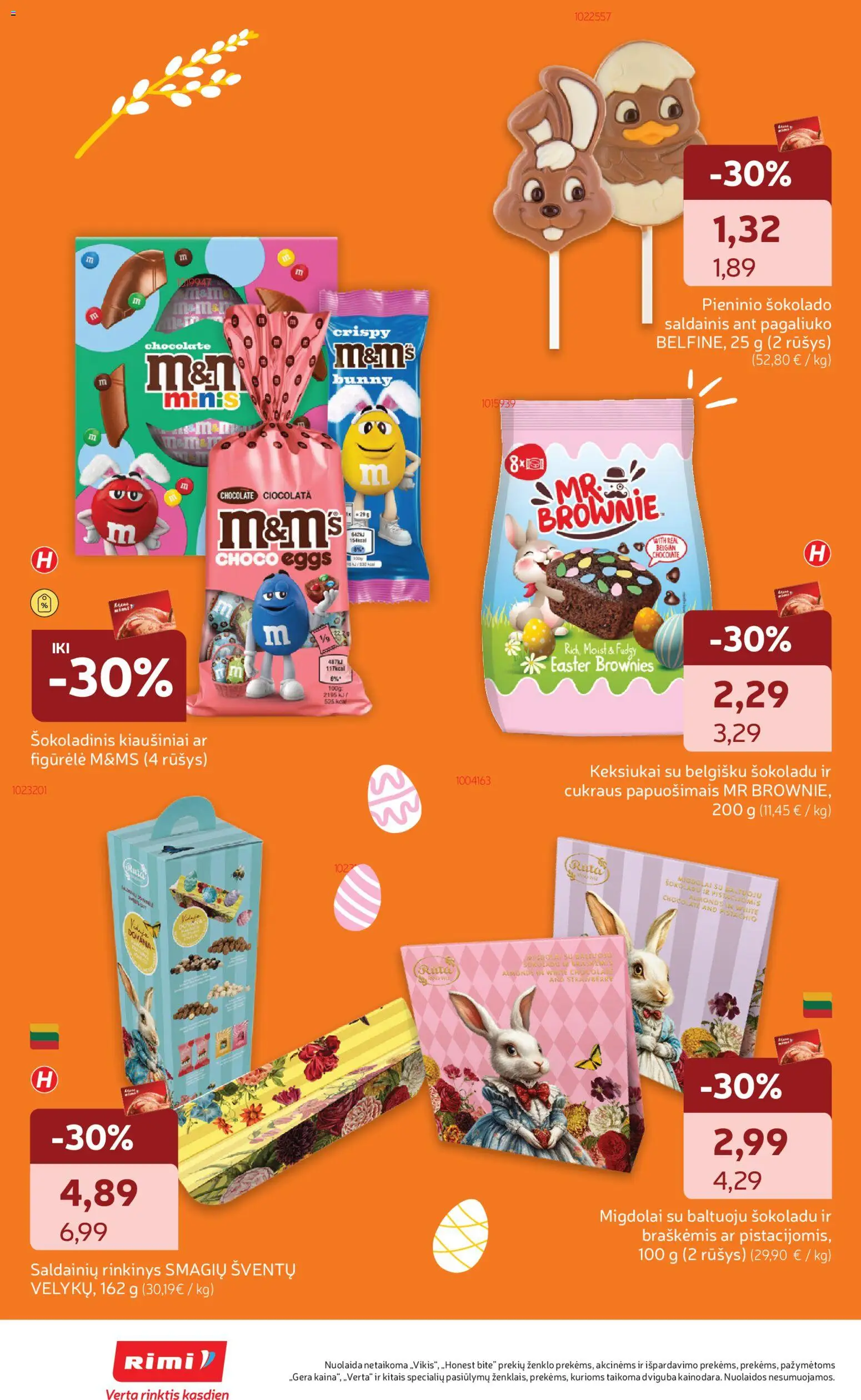 Rimi akcijos nuo 17.03.2026 | Puslapis: 28 | Prekių: Kiaušiniai