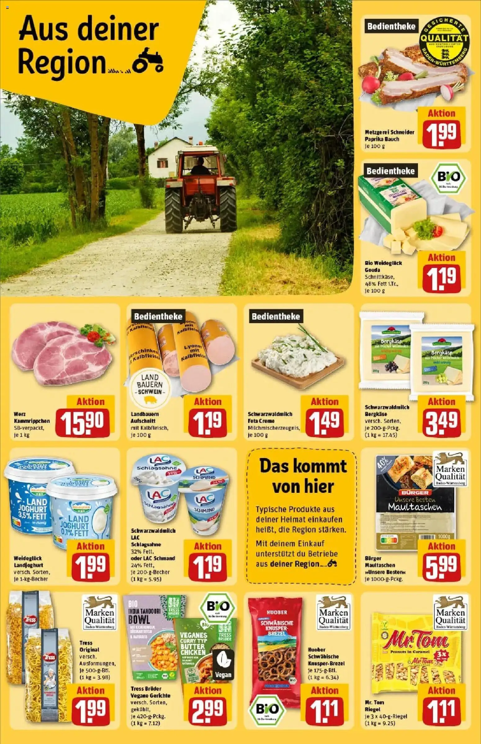 Rewe prospekt Zell Unter Aichelberg	 – gültig ab 26.01.2026 | Seite: 22 | Produkte: Joghurt, Gouda, Pasta, Maultaschen