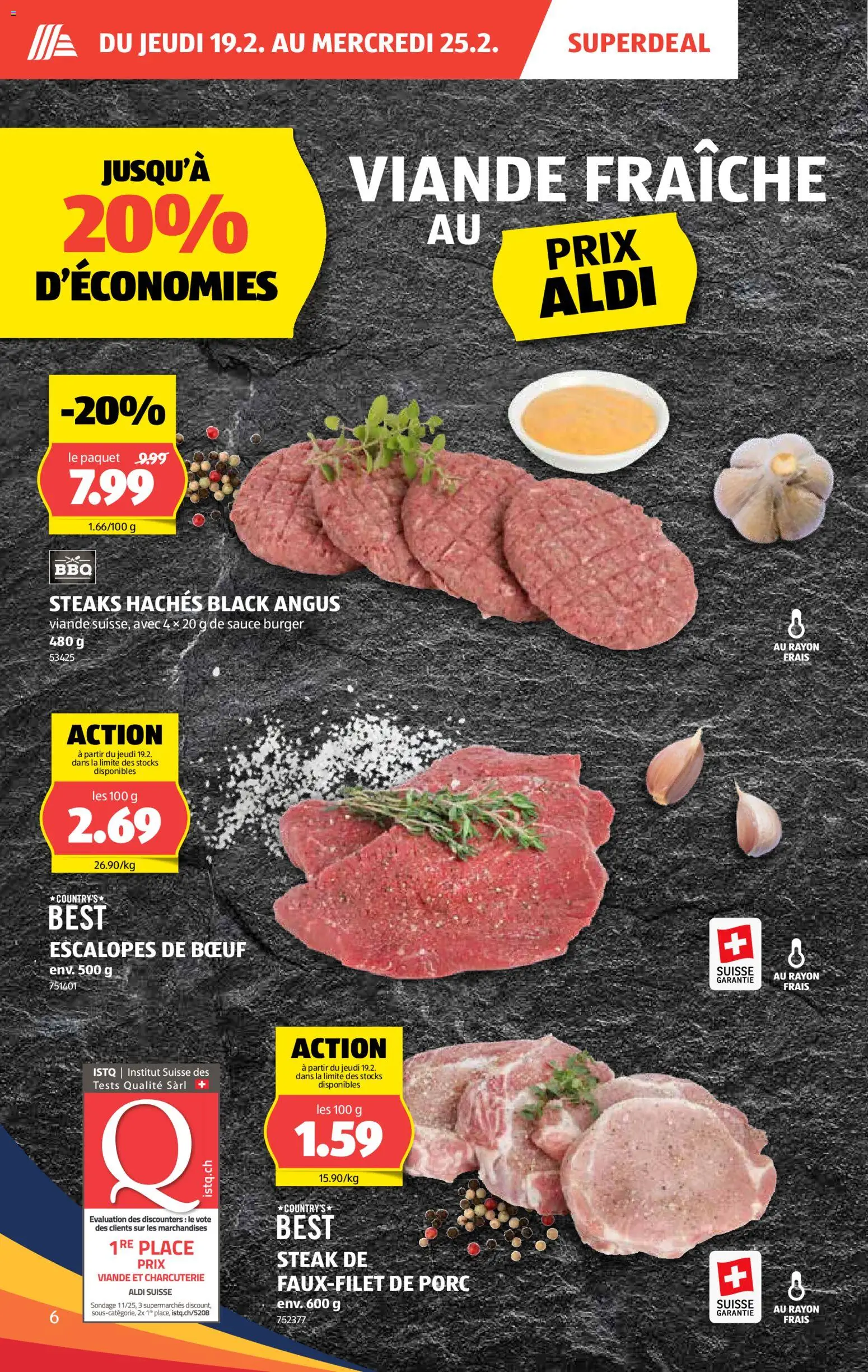 Aldi Aktionen FR – gültig ab 19.02.2026 | Seite: 7 | Produkte: Burger