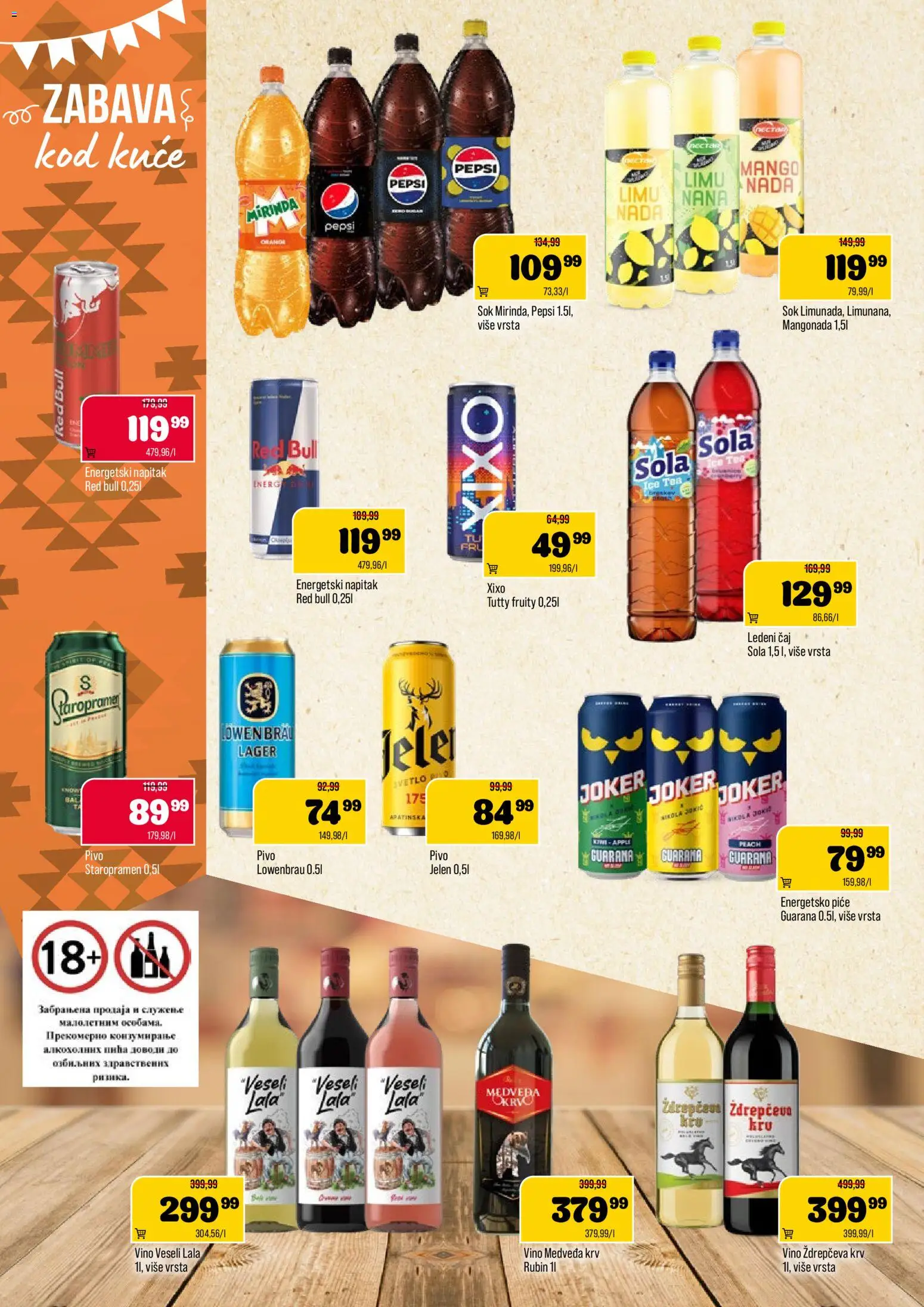 Podunavlje katalog - važi od 22.04.2026 | Strana: 10 | Proizvode: Guarana, Sok, Red Bull, Čaj