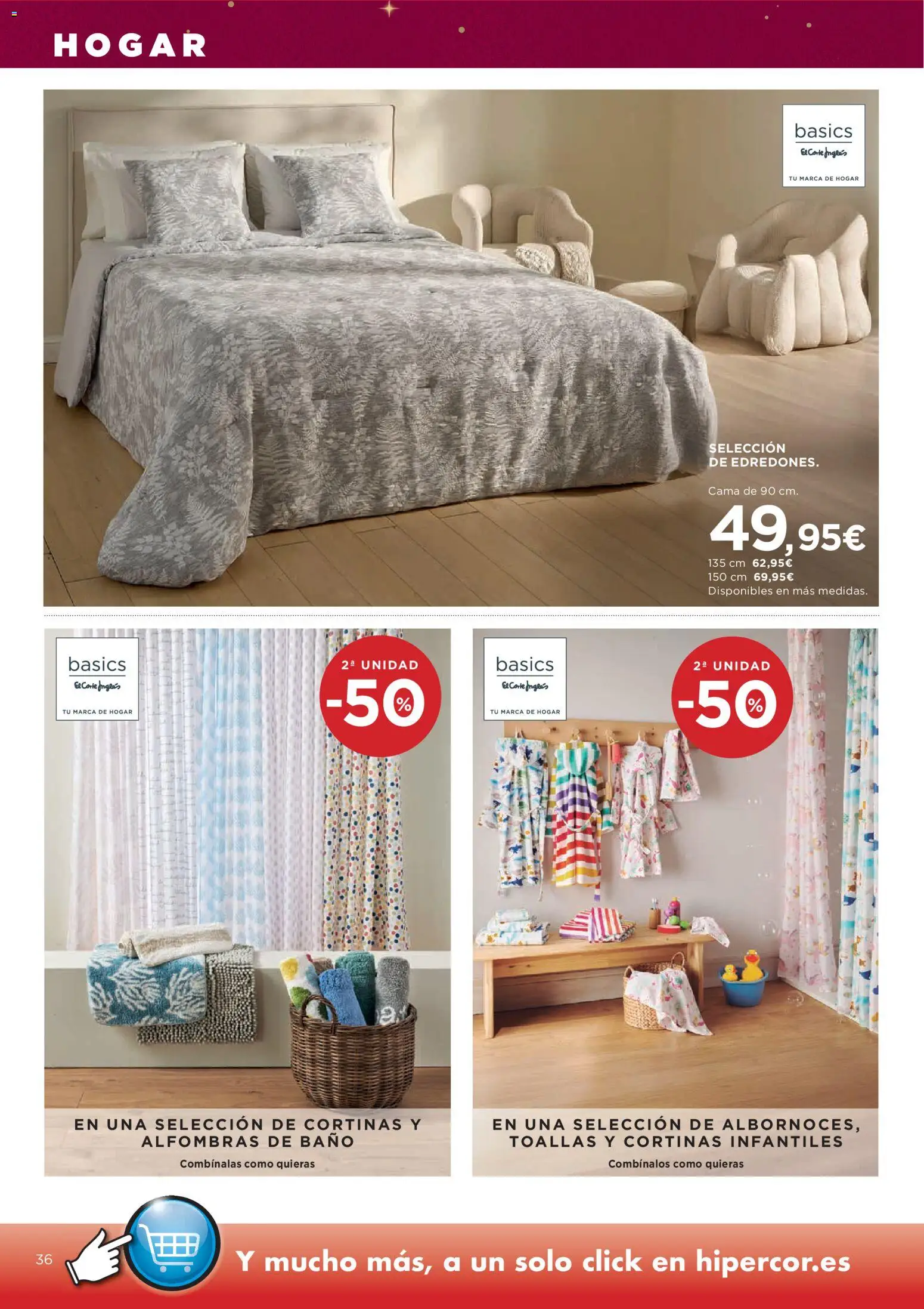Hipercor catálogo │ válido desde el 20.11.2025 | Página: 49 | Productos: Cama, Baño