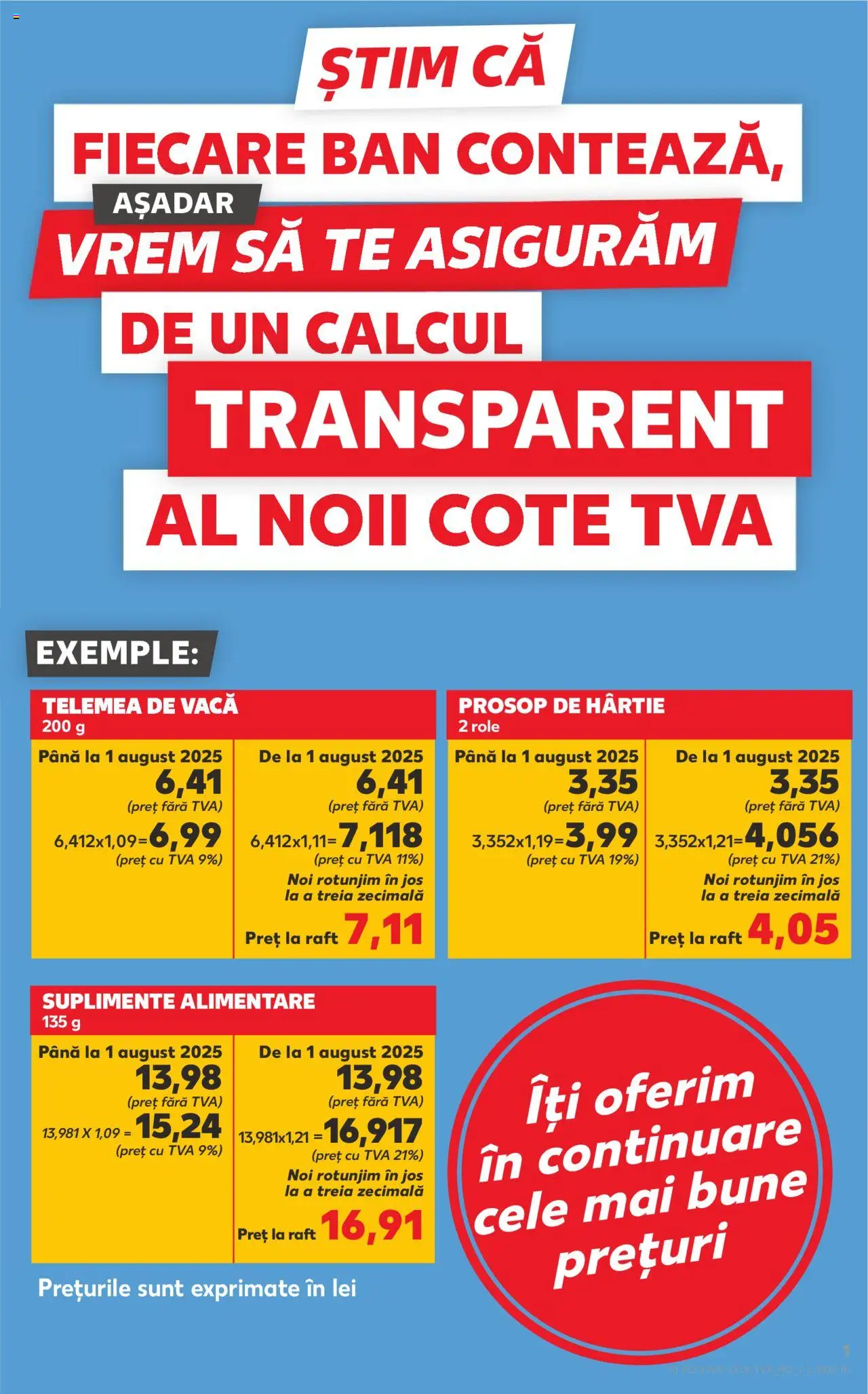 Catalog Kaufland - București – valabil de la 30.07.2025 | Pagină: 1 | Produse: Raft, Role
