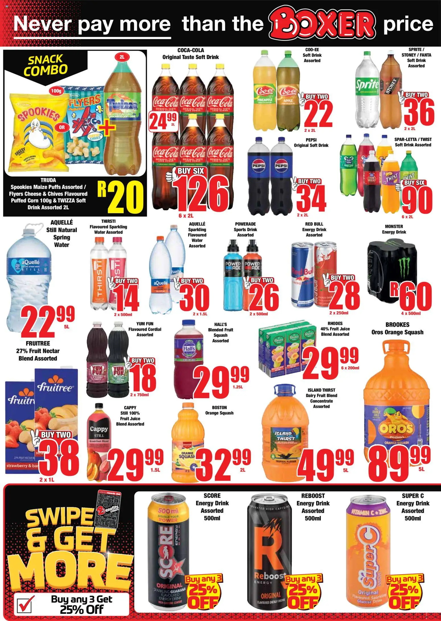 New Boxer catalogue – valid from 23.10.2025 | Page: 6 | Products: Juice, Fanta, Sprite, Stoney