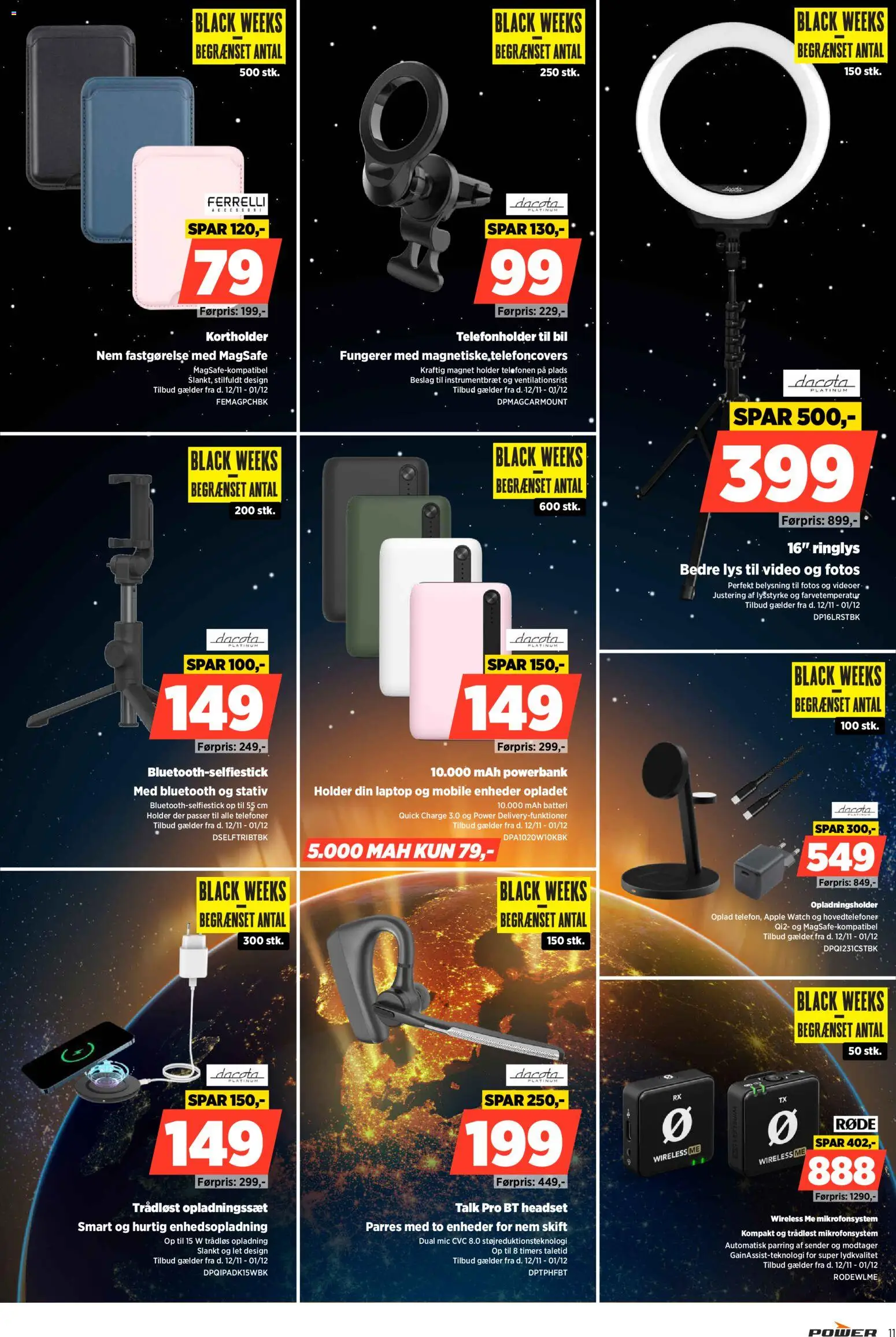 Power tilbudsavis – gyldig fra 12.11.2025 | Side: 11 | Produkter: Video, Hovedtelefoner, Magnet, Batteri