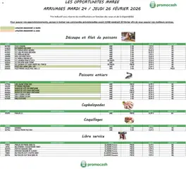 Promocash - Prévisualisation de Promocash Opportunités Marée valide à partir de 24.02.2026