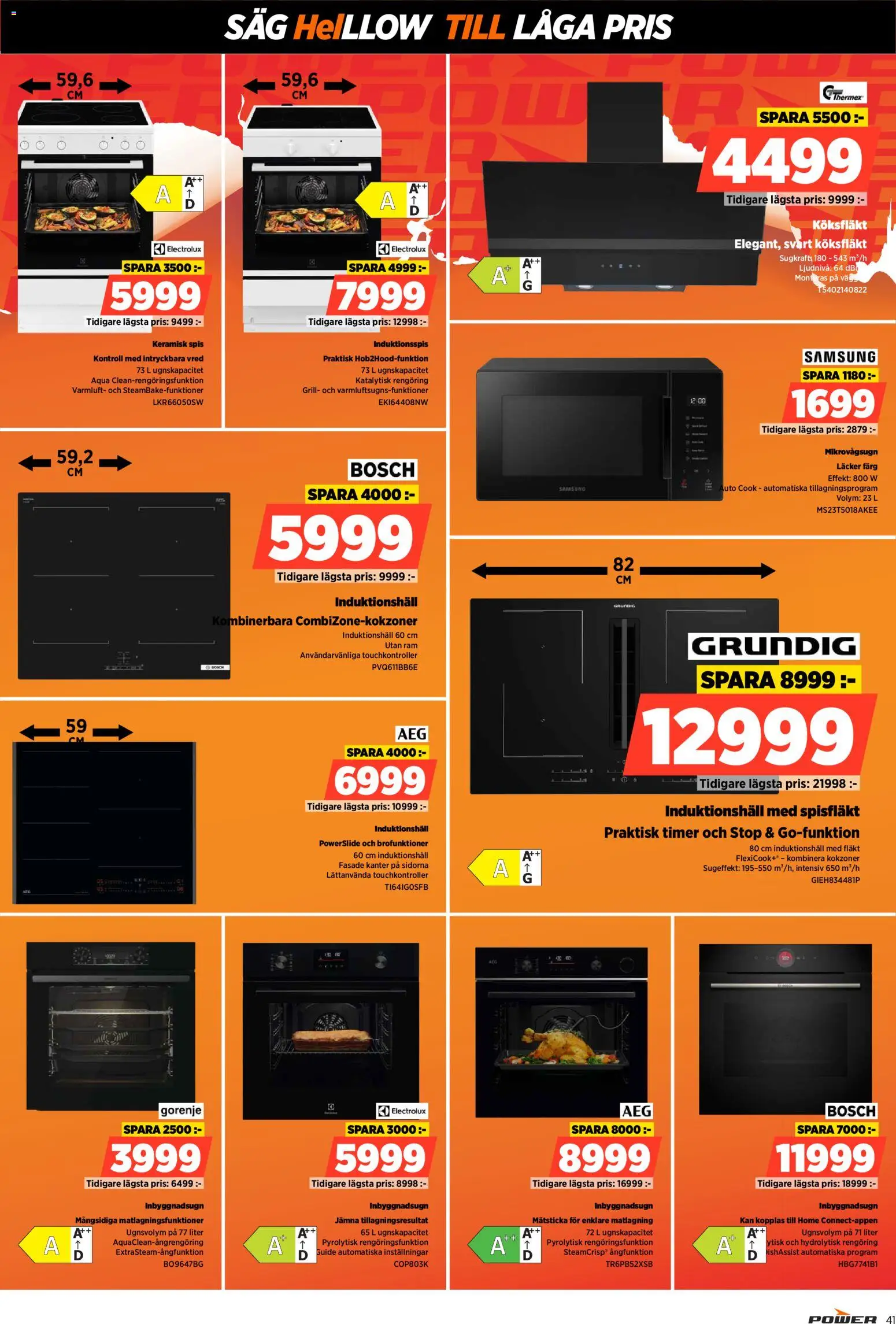 Power reklamblad aktuell från 22.12.2025 | Sida: 41 | Produkter: Grill, Såg, Mikrovågsugn, Spis