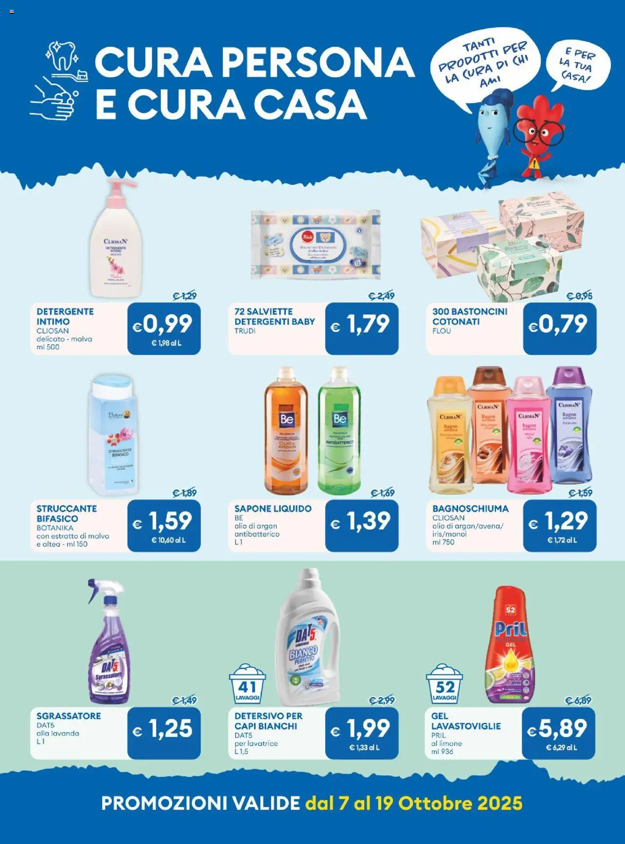Volantino MD Discount del 07.10.2025 | Pagina: 10 | Prodotti: Sapone, Bagnoschiuma, Lavastoviglie, Bagno