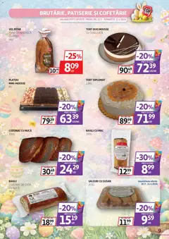 Ofertele Auchan valabile de la 25.03.2026 | Pagină: 9 | Produse: Tort, Pâine, Ciocolată