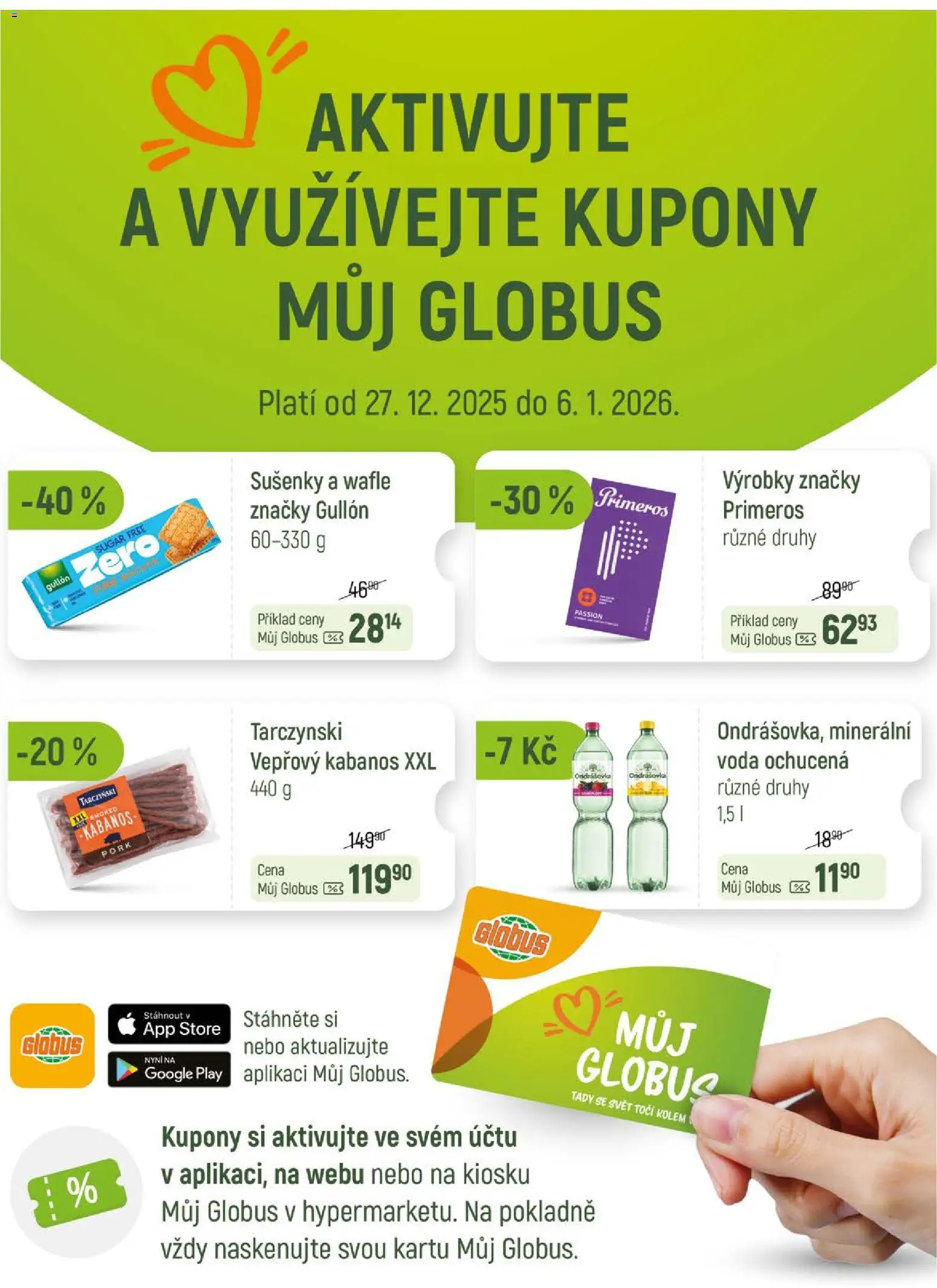 Globus leták - Chomutov od 27.12.2025 | Strana: 24 | Produkty: Ondrášovka, Globus, Minerální voda, Sušenky
