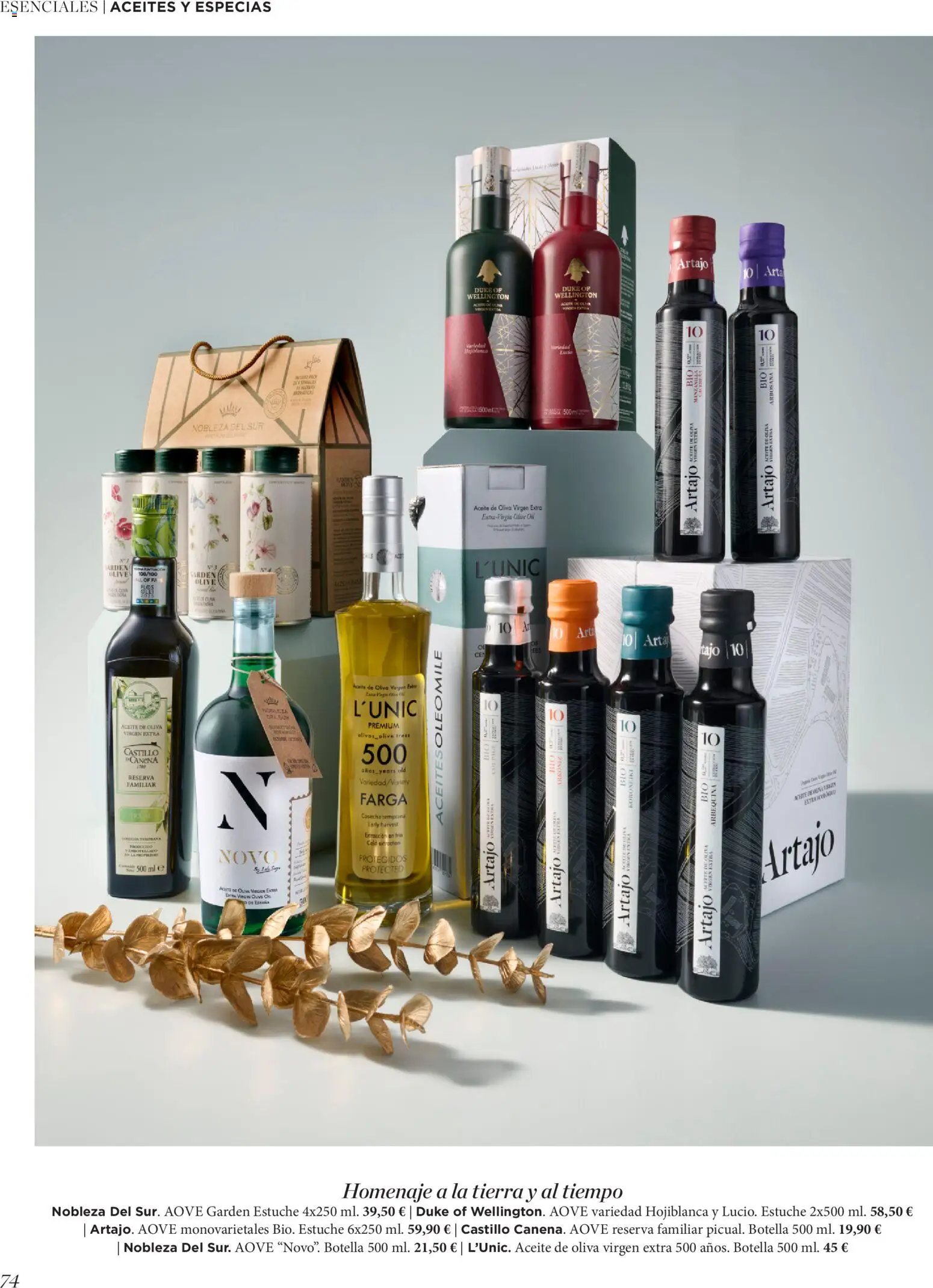 El Corte Inglés ofertas │ válido desde el 19.11.2025 | Página: 74 | Productos: Aceite, Aceite de oliva, Aceite de oliva virgen extra