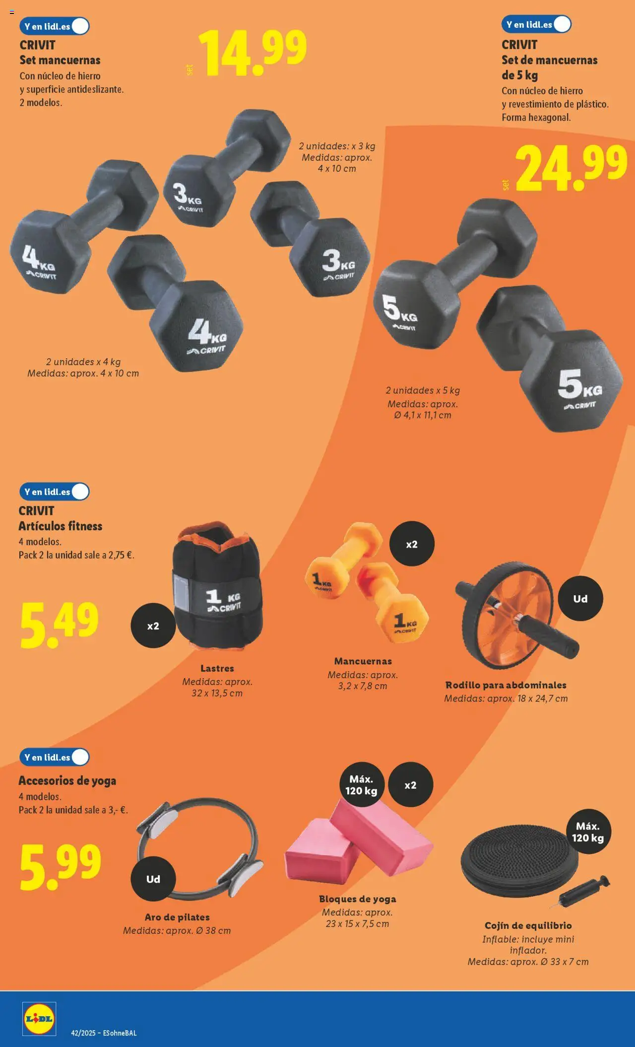 Lidl catálogo de bazar BCN │ válido desde el 13.10.2025 | Página: 14 | Productos: Inflador, Cojín