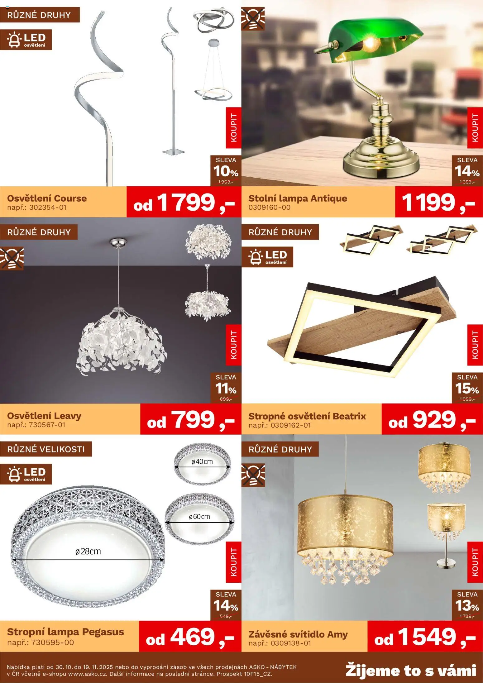 ASKO nábytek leták - Bytové doplňky za skvělé ceny od 30.10.2025 | Strana: 4 | Produkty: Stolní lampa, Nábytek, Lampa