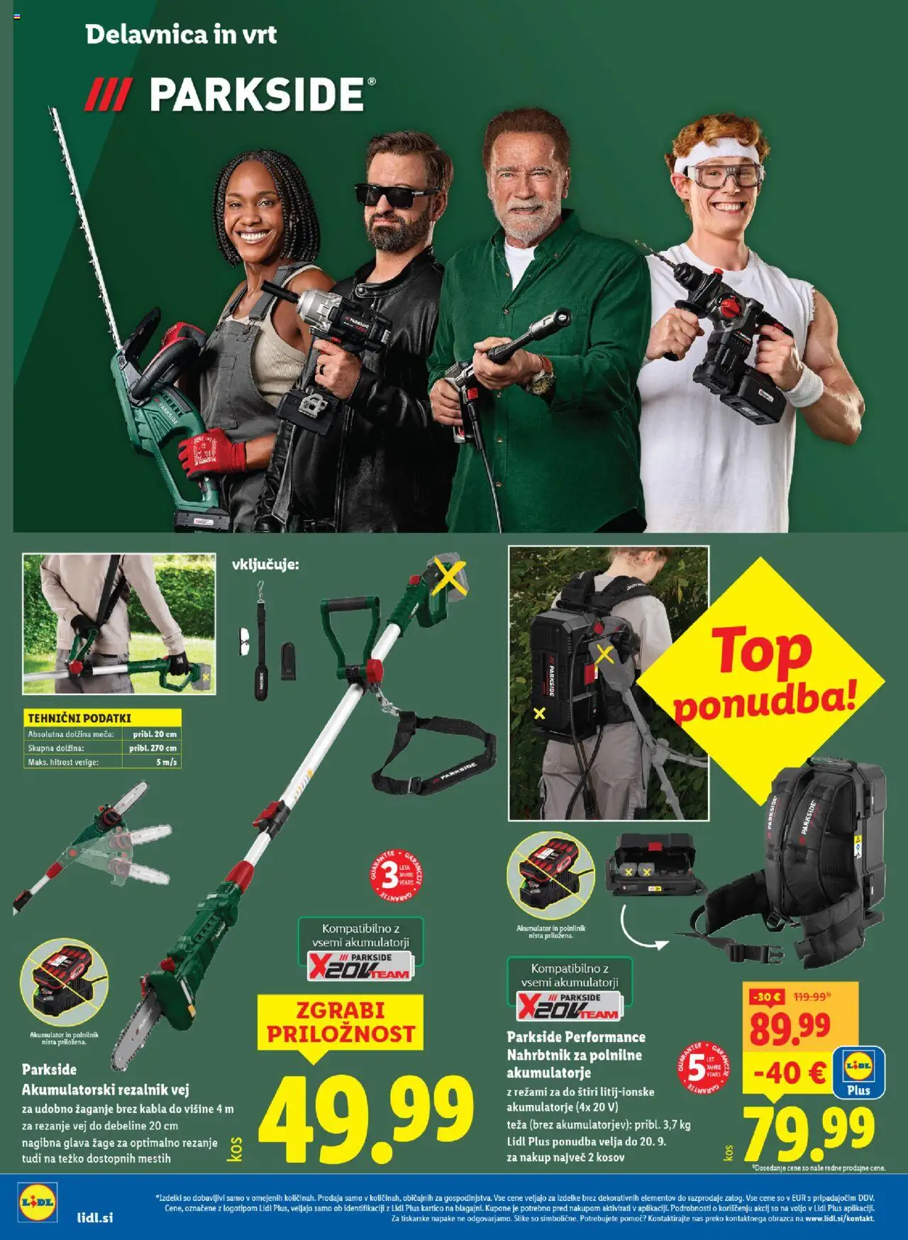Novi Lidl katalog ponudbe – veljaven od 18.09.2025 | Stran: 24 | Izdelki: Teza, Akumulator, Polnilnik, Nahrbtnik