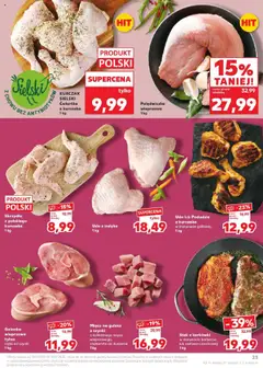 Kaufland gazetka od 10.07.2025 | Strona: 23 | Produkty: Kurczak, Podudzie z kurczaka, Ćwiartka z kurczaka, Gulasz