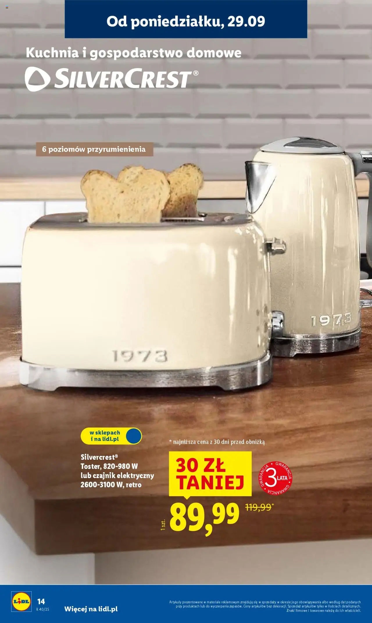 Lidl Katalog od 29.09.2025 | Strona: 18 | Produkty: Czajnik
