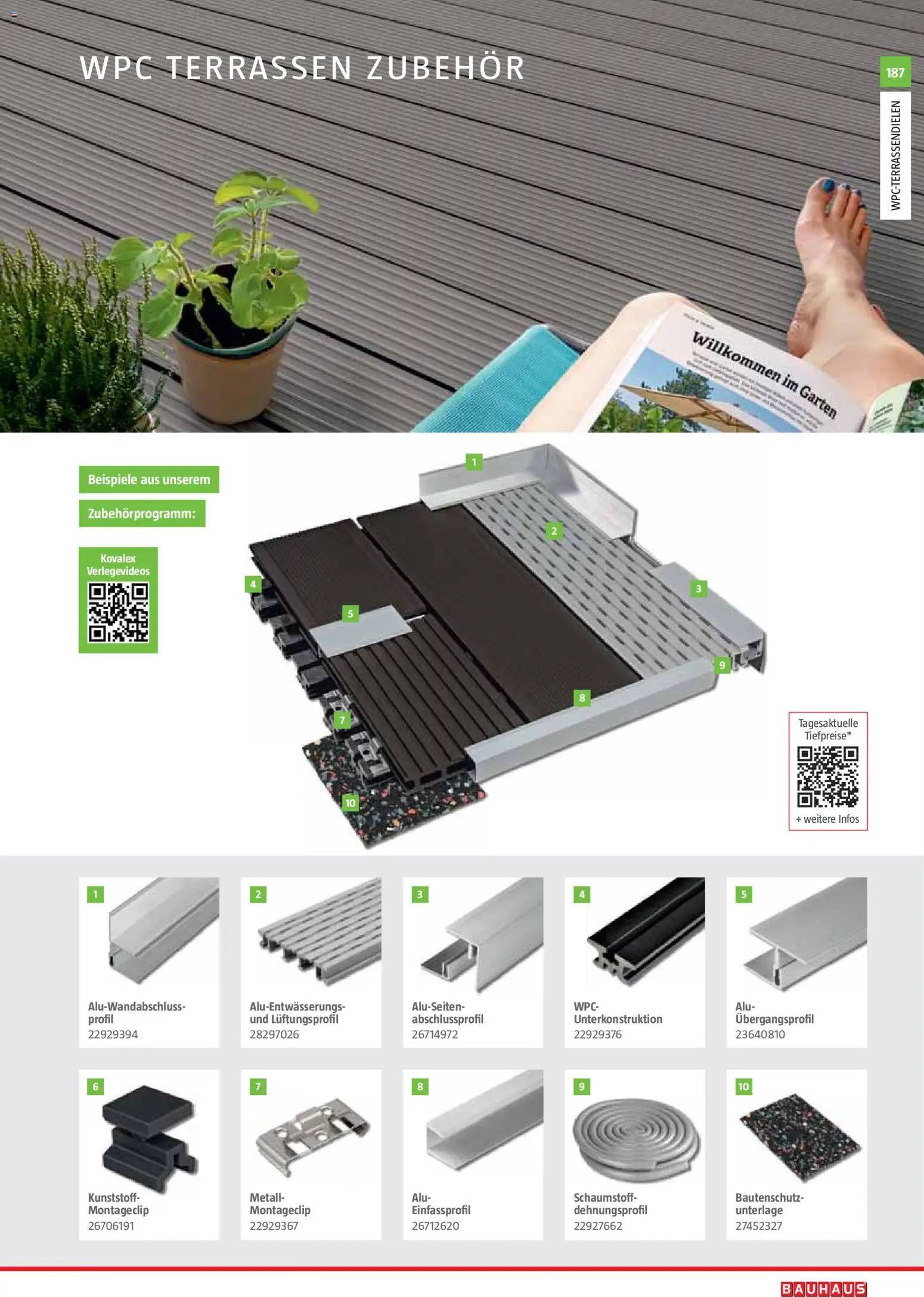 Bauhaus Gartenbaumaterialien 2026 – gültig ab 02.03.2026 | Seite: 187