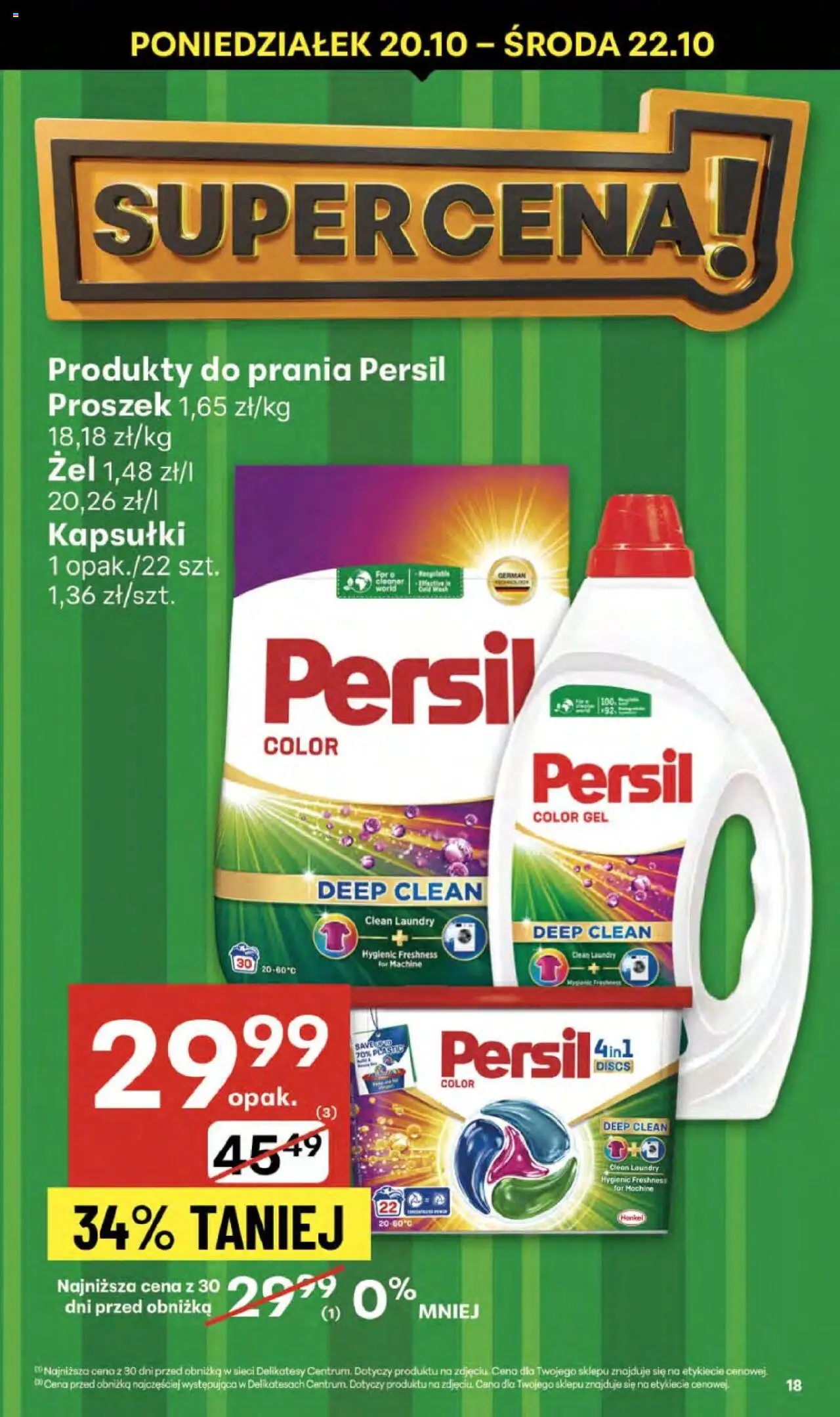 Delikatesy Centrum Gazetka - Sklepy Własne od 16.10.2025 | Strona: 18 | Produkty: Persil, Cleaner, Delikatesy